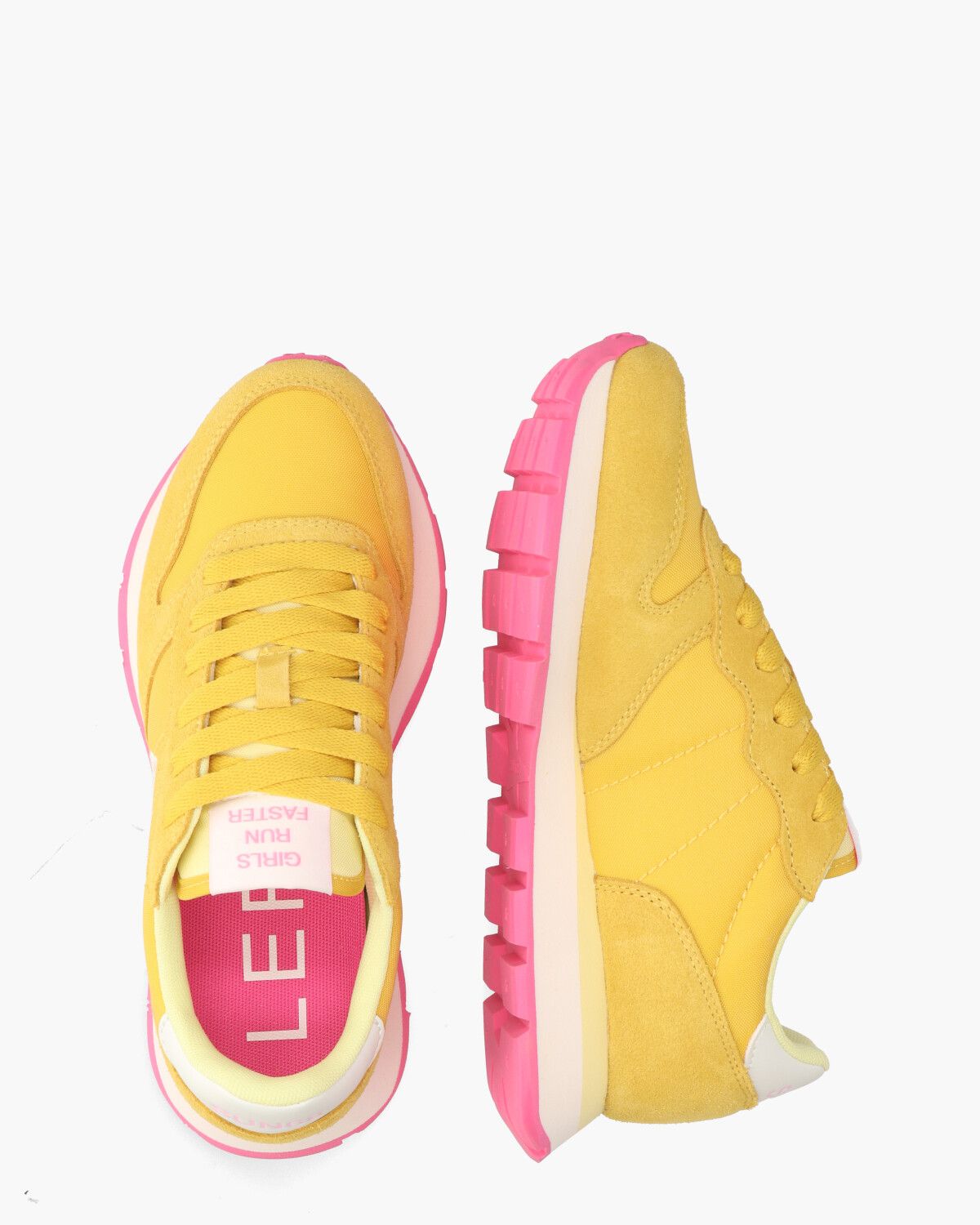 Ally Solid Nylon Geel Damessneakers