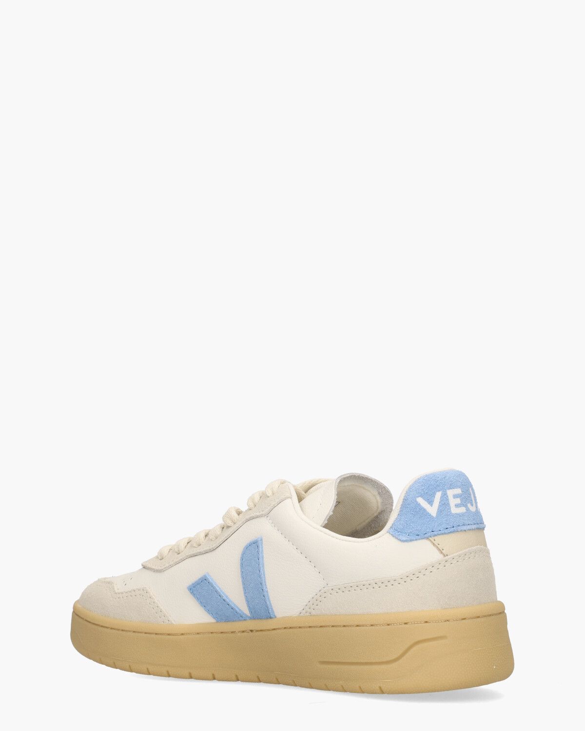 V-90 O.T. Leather Wit/Blauw Damessneakers