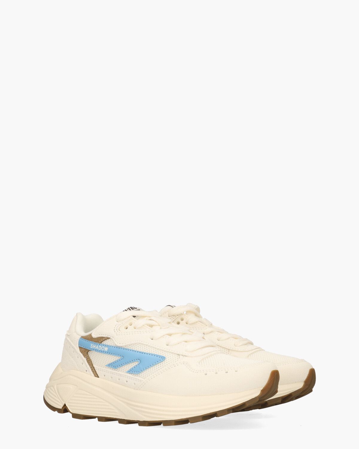 HTS Shadow RGS Off-White/Blauw/Bruin Damessneakers