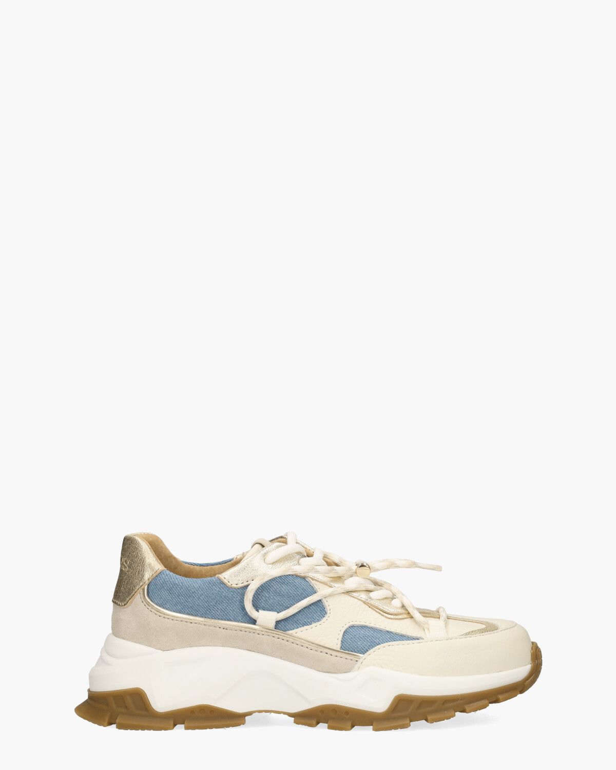 Bonney Denim Beige/Blauw Damessneakers