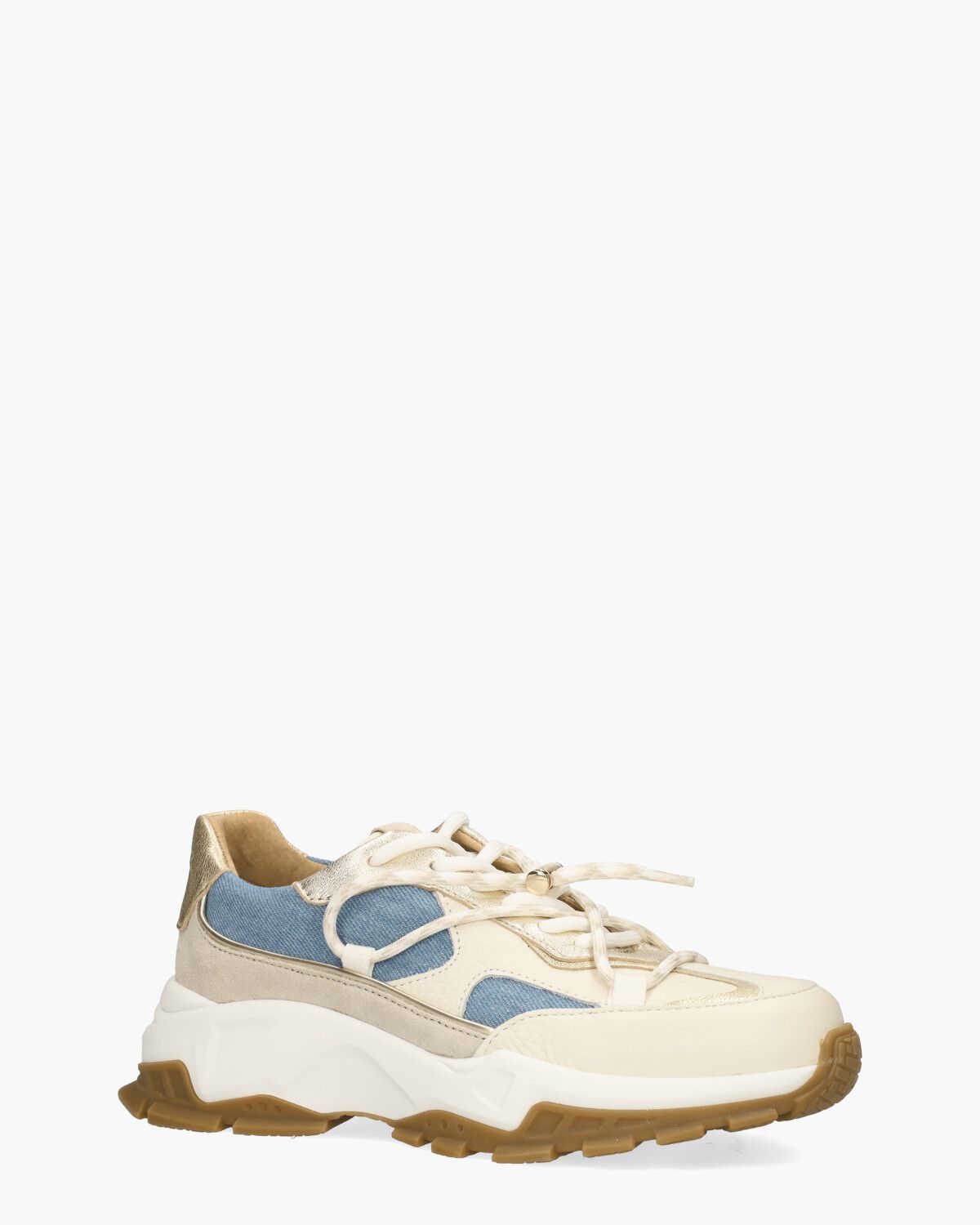 Bonney Denim Beige/Blauw Damessneakers