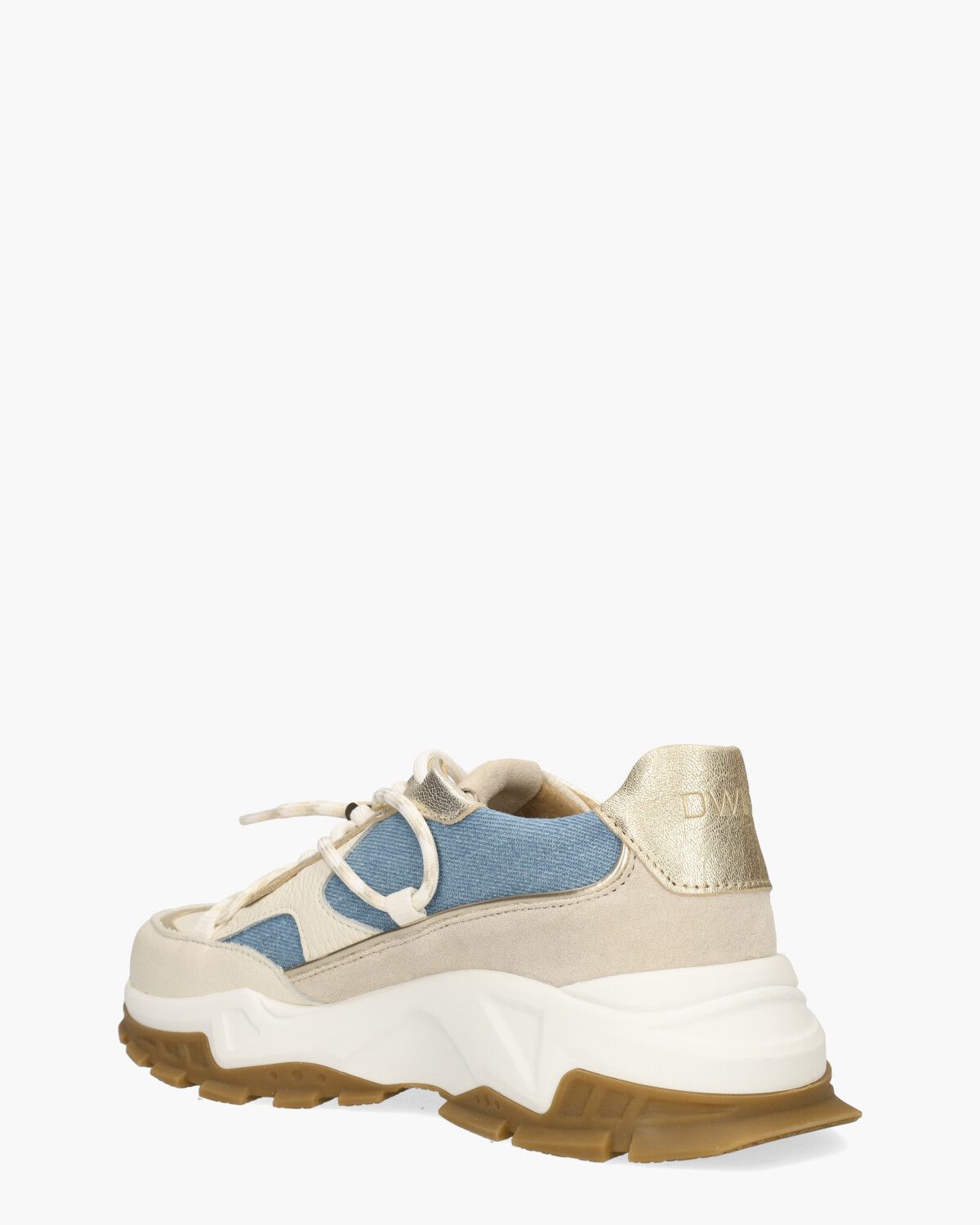 Bonney Denim Beige/Blauw Damessneakers