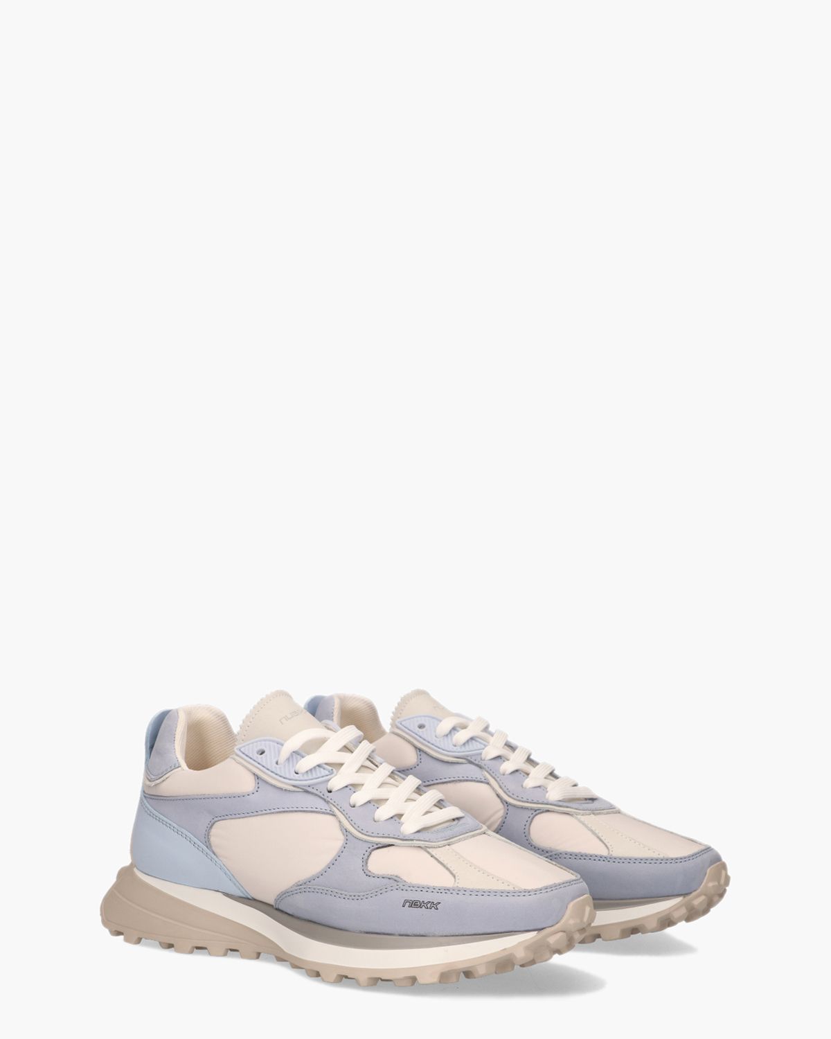 Cross Road Off-White/Blauw Damessneakers