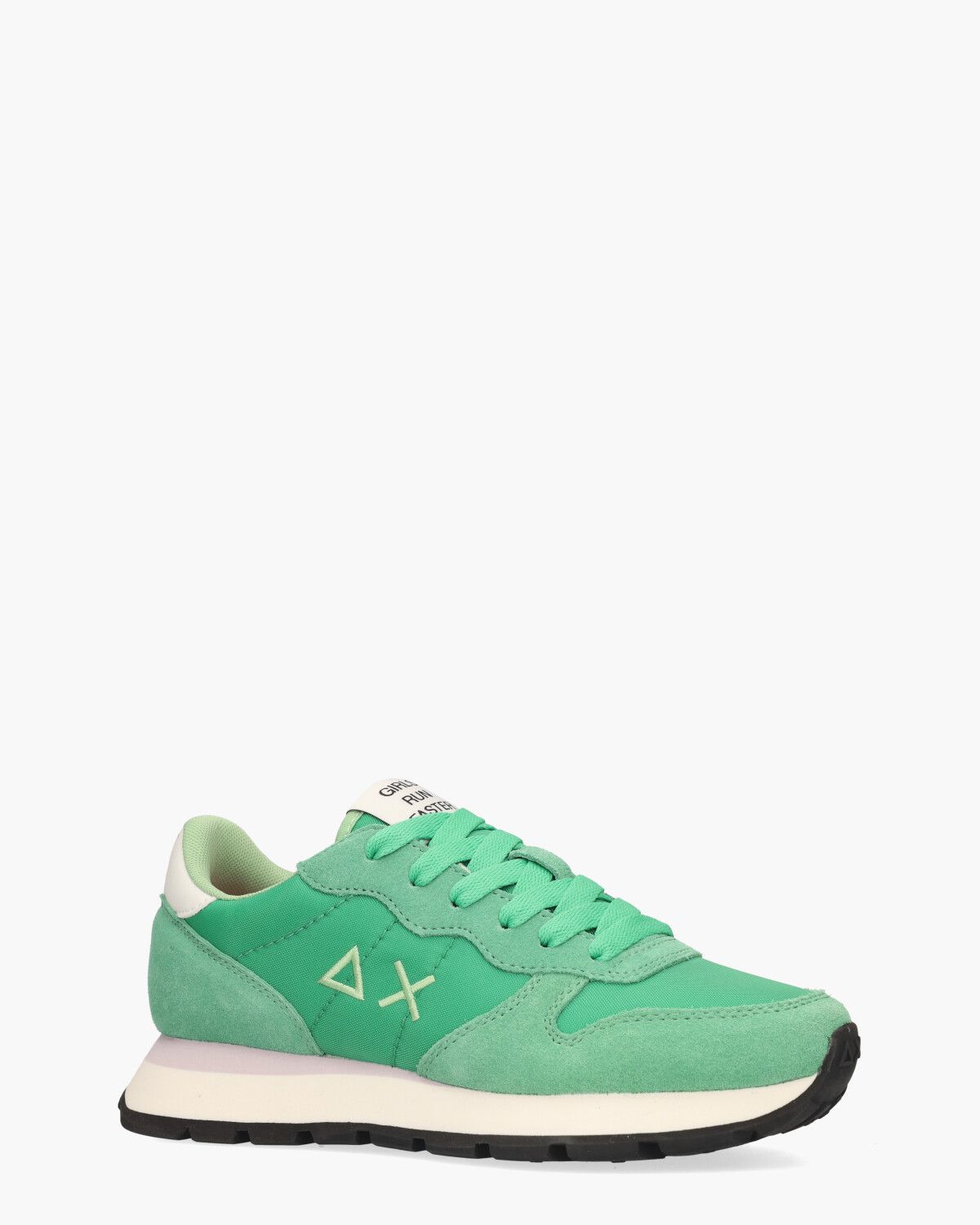 Ally Solid Nylon Groen Damessneakers