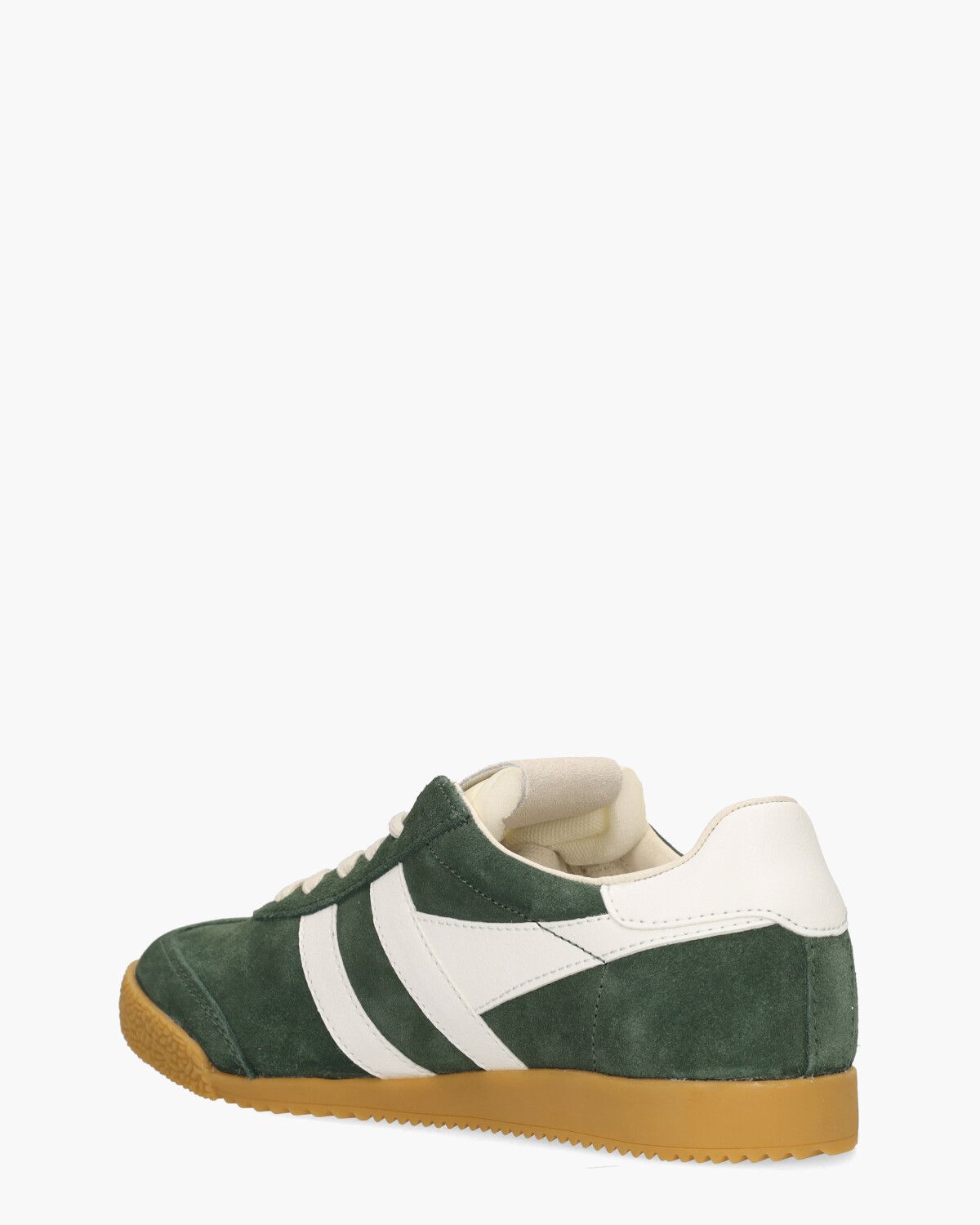 Elan Donkergroen Damessneakers