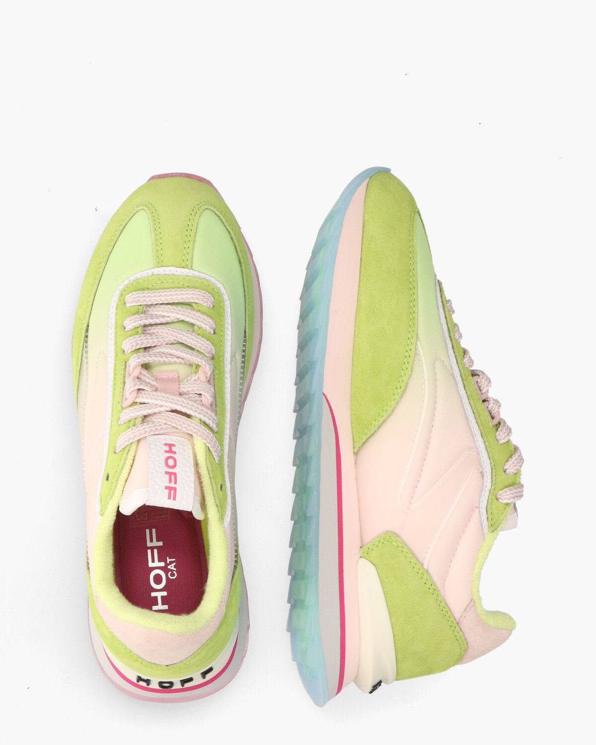 Cat Roze/Groen Damessneakers