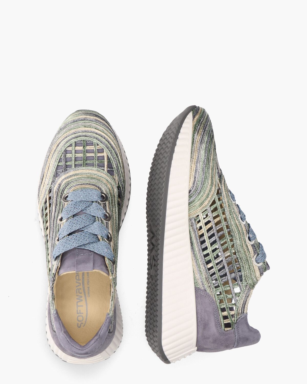 Ardi Blauw/Multicolor Damessneakers