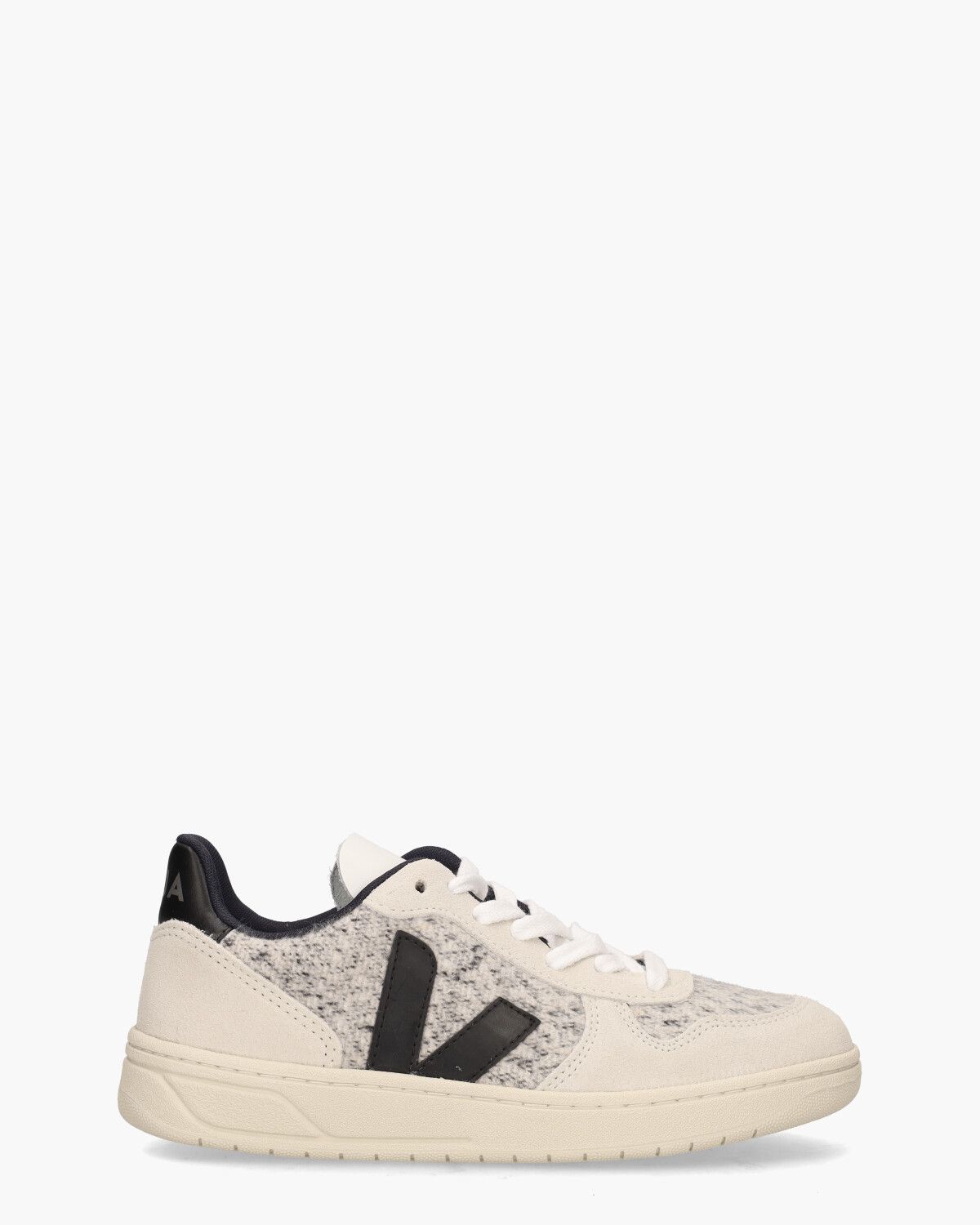 V-10 Flannel Off-White/Zwart Damessneakers