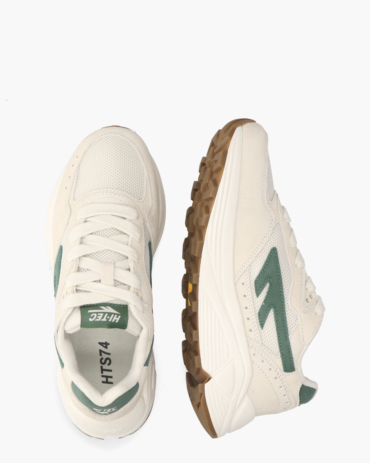 HTS Shadow RGS Off-White/Groen Damessneakers