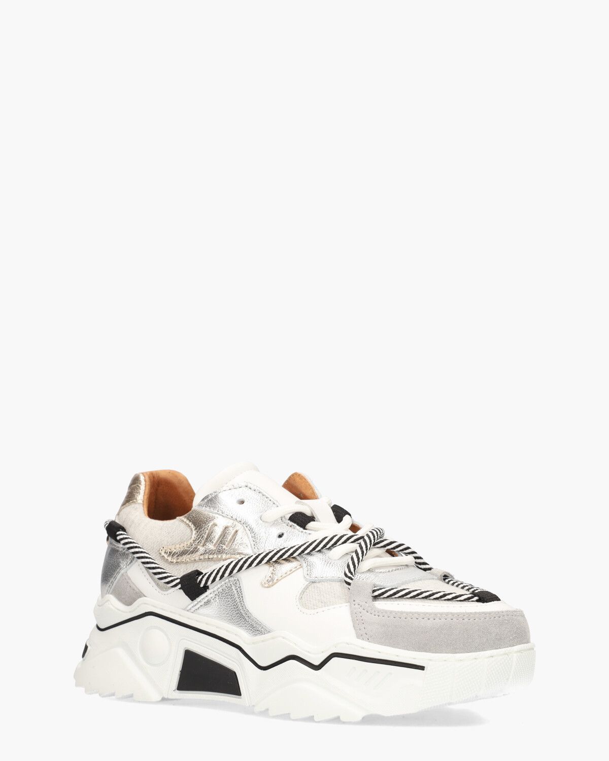 Jupiter Wit/Multicolor Damessneakers