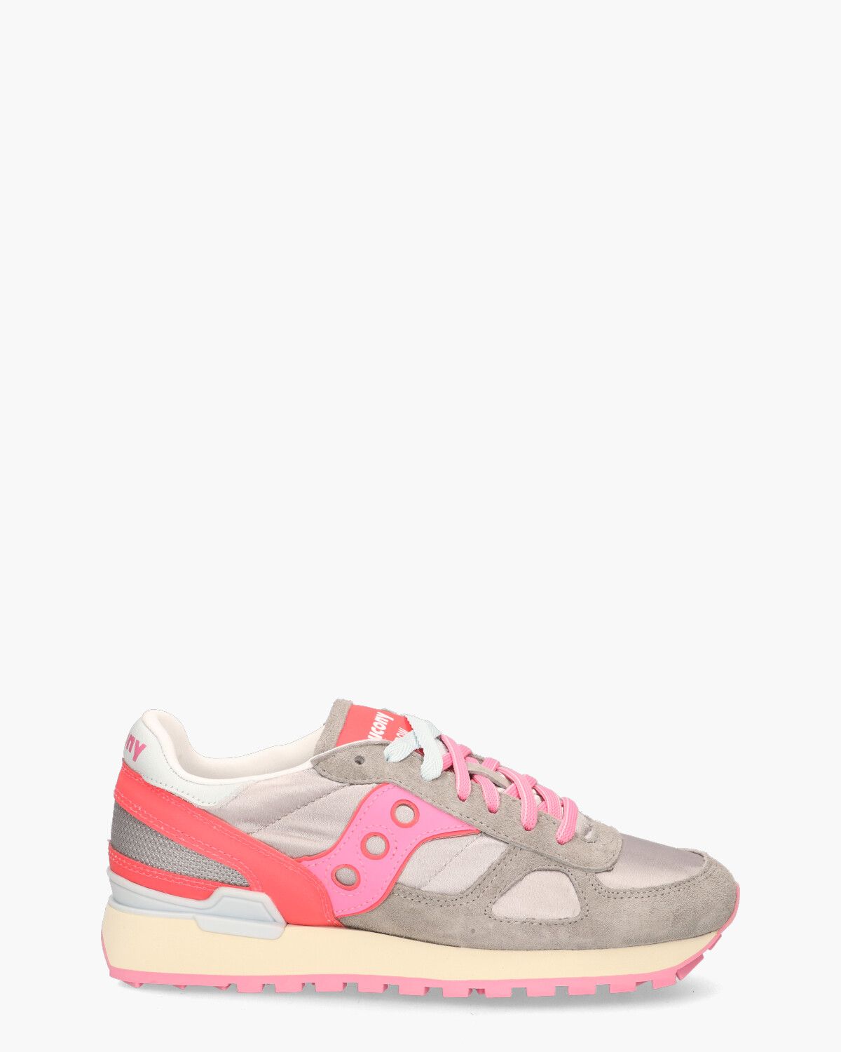 Shadow Original Vintage Grijs/Roze Damessneakers