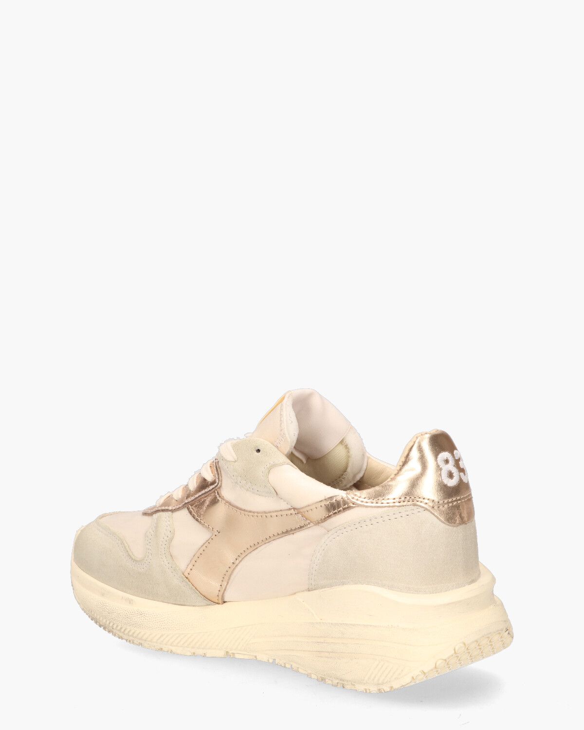 Venus Queen Off-White/Goud Damessneakers