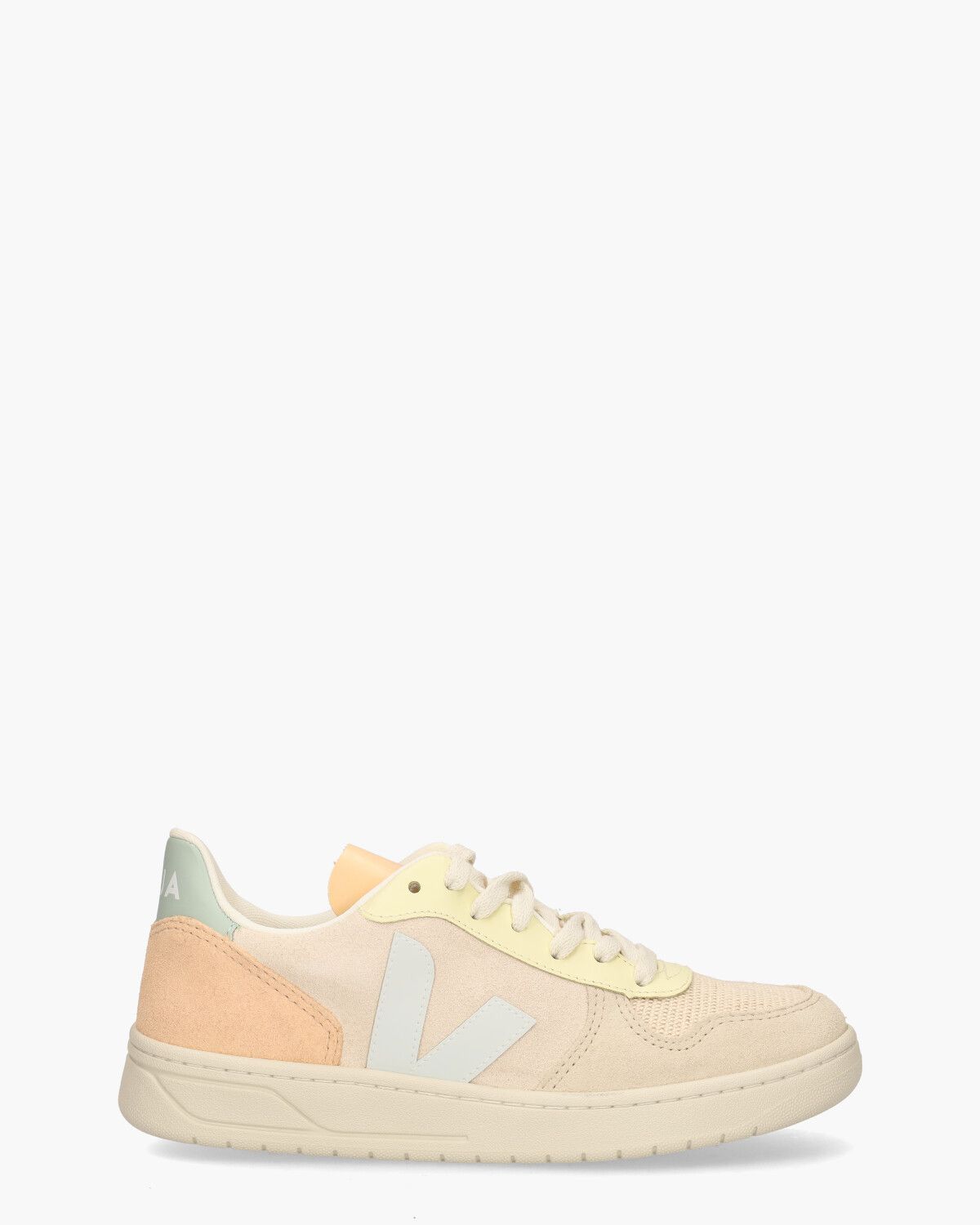 V-10 Suede Ecru/Multicolor Damessneakers