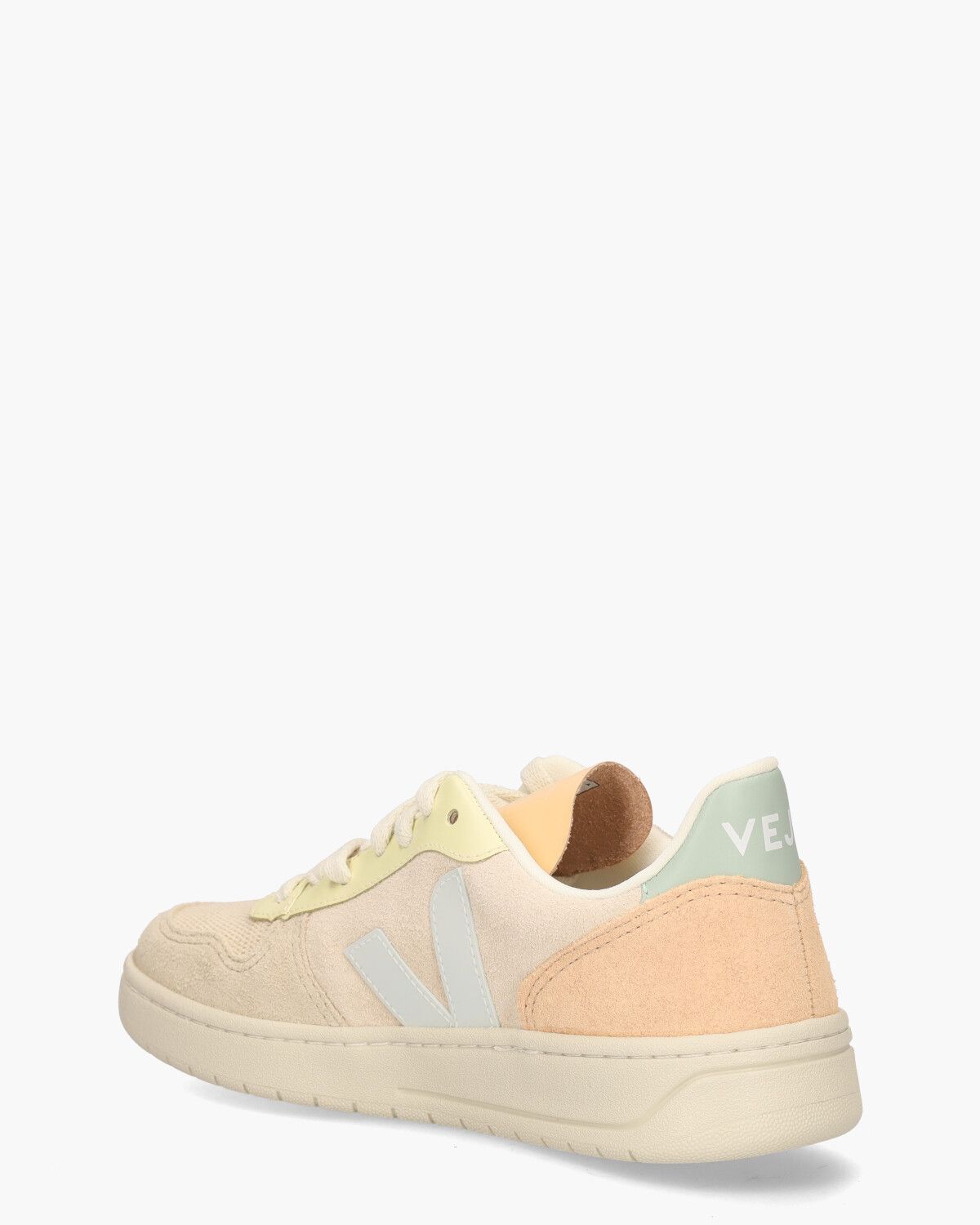 V-10 Suede Ecru/Multicolor Damessneakers