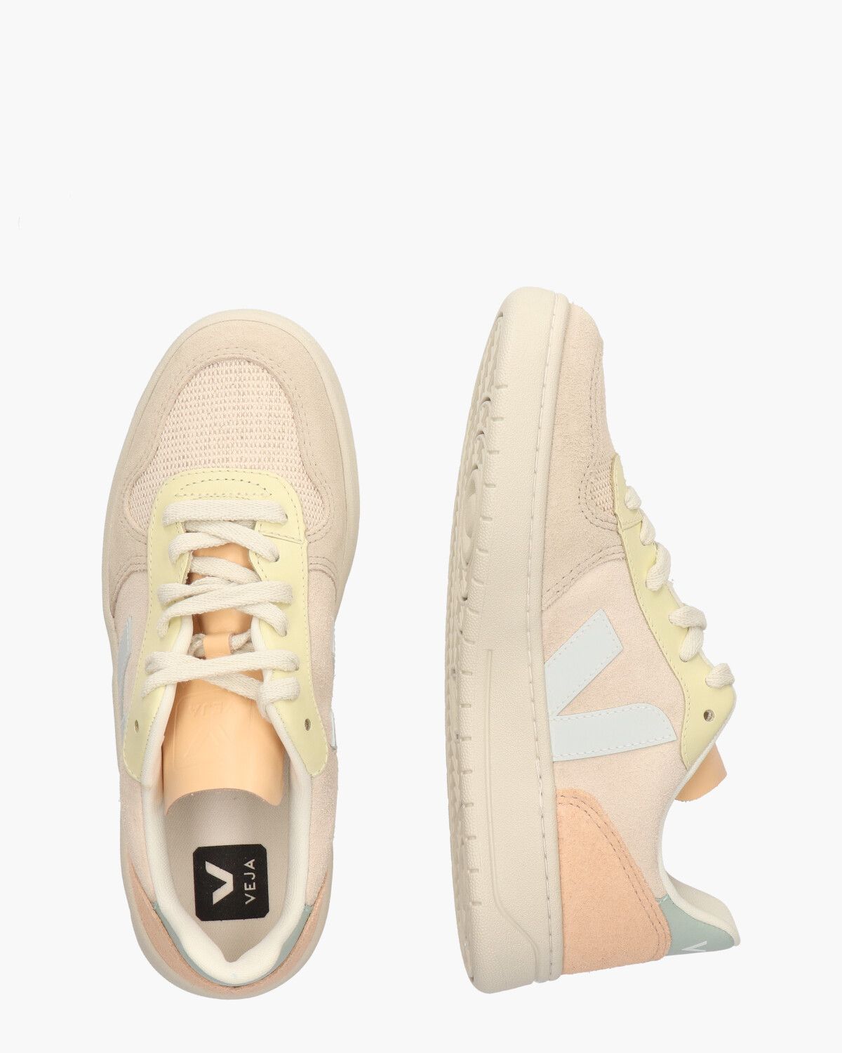 V-10 Suede Ecru/Multicolor Damessneakers
