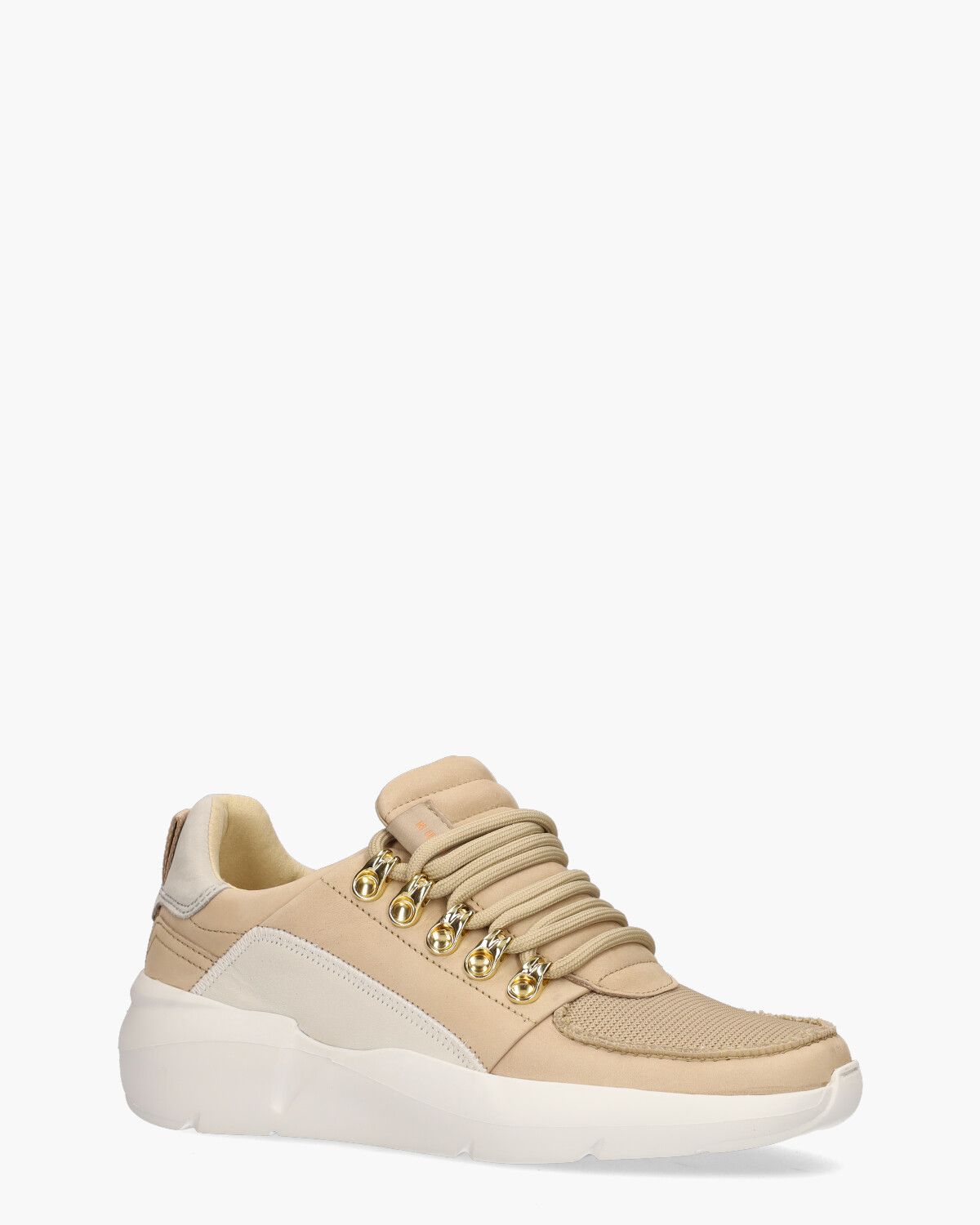 Roque Roman Lichtbruin Damessneakers