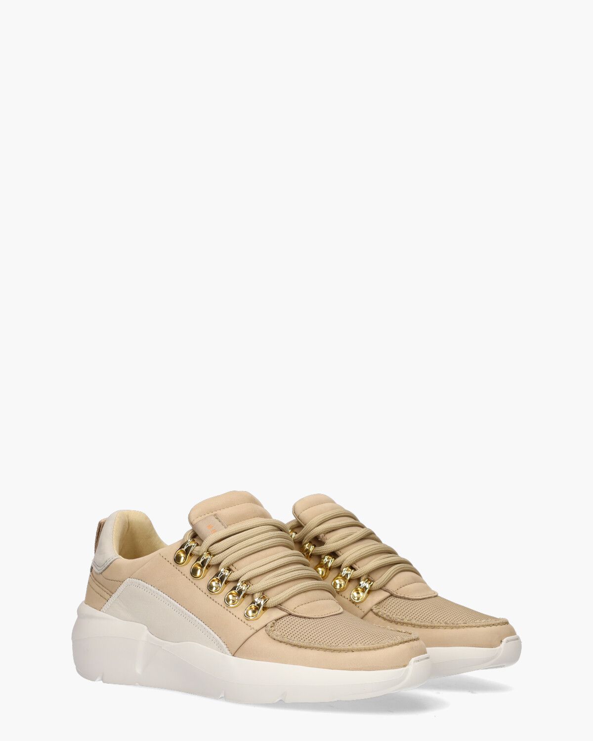 Roque Roman Lichtbruin Damessneakers