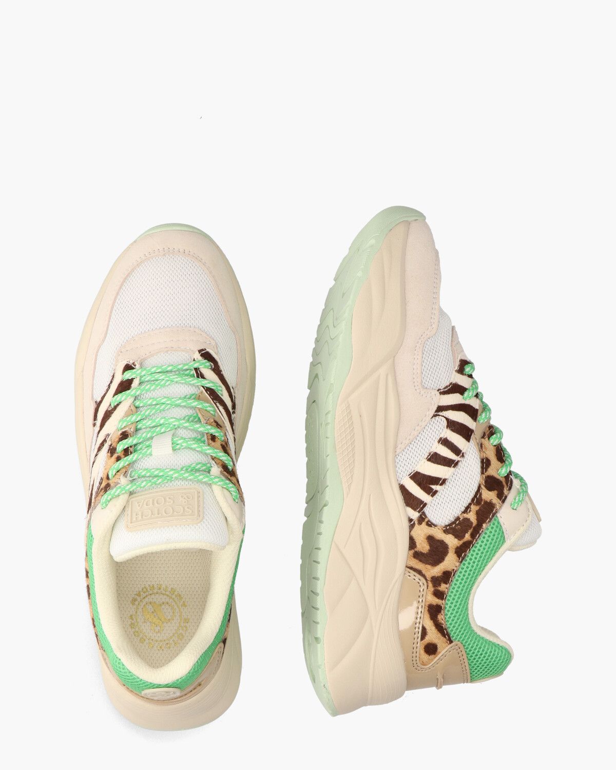 Celest Ecru/Multicolor Damessneakers