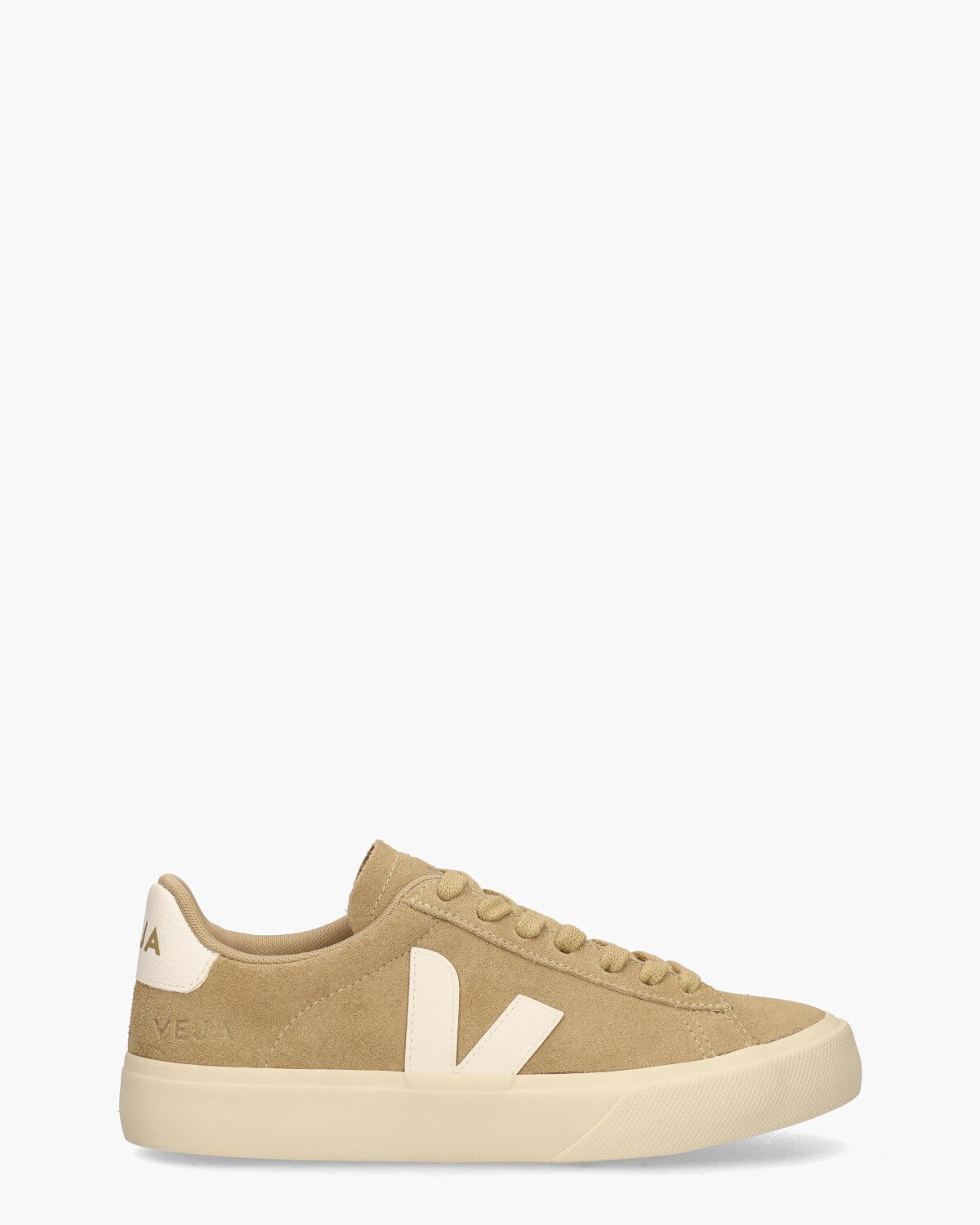 Campo Suede Bruin/Wit Damessneakers