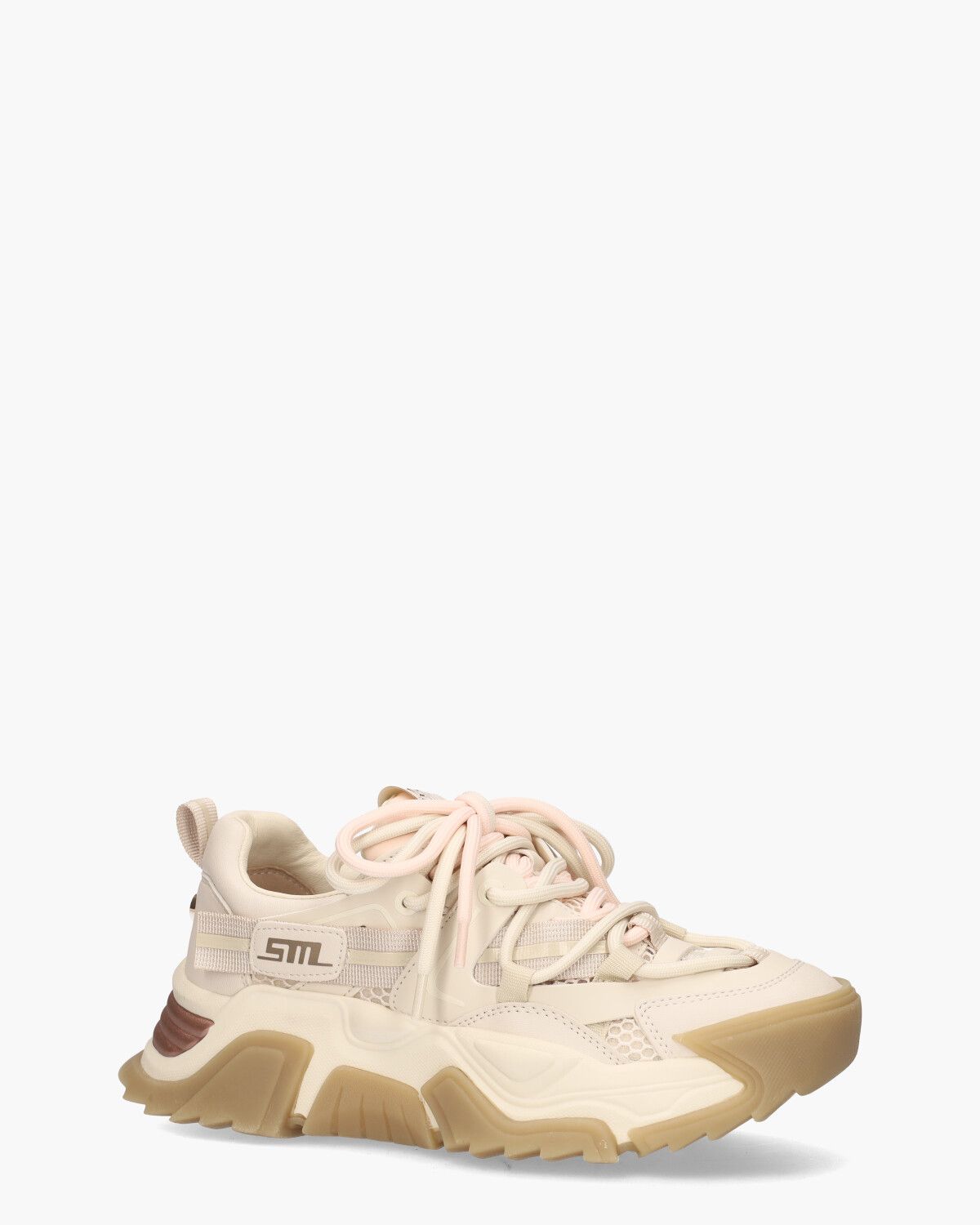 Kingdom-E Off-White/Roze Damessneakers 