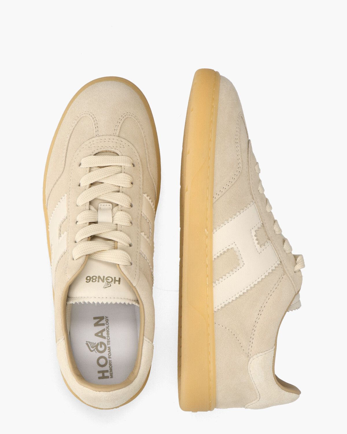 Cool Beige/Off-White Damessneakers