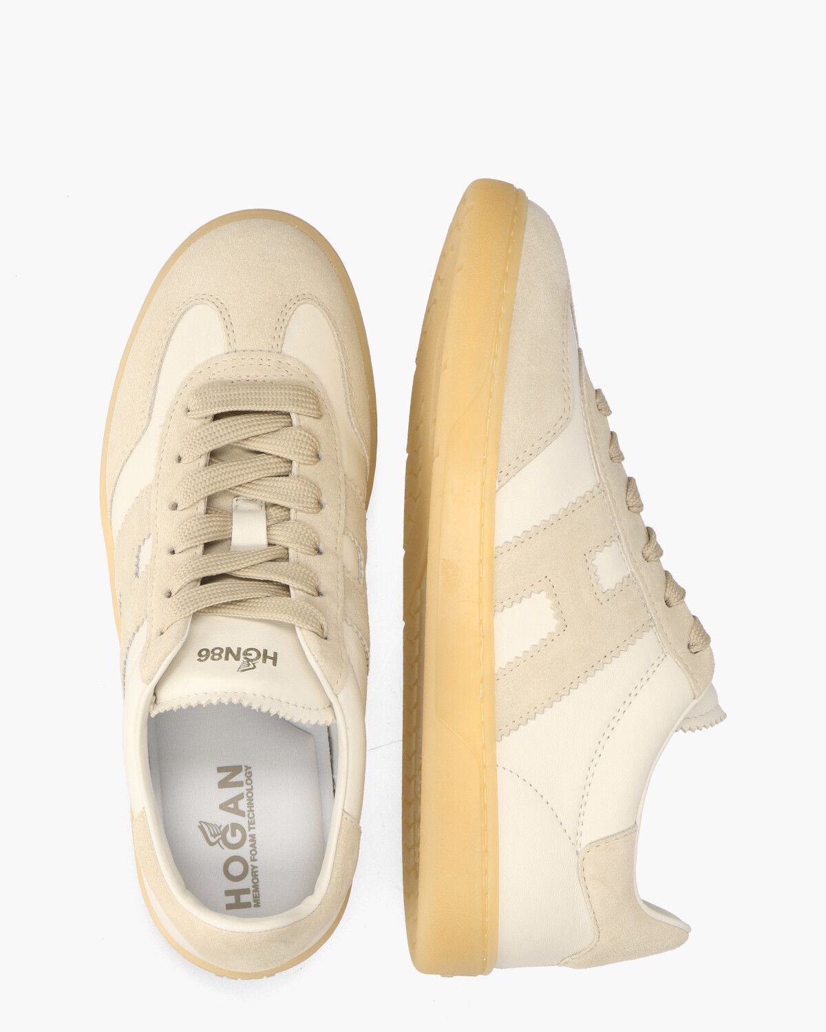 Cool Off-White/Beige Herensneakers