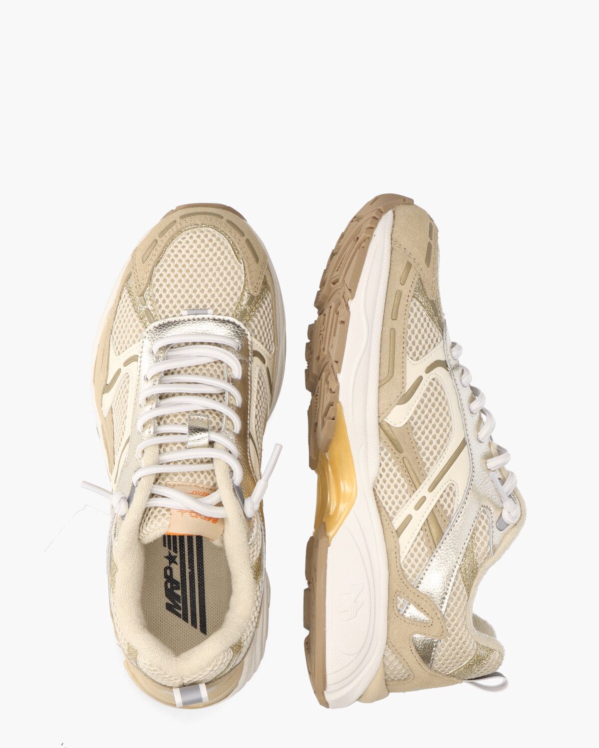MRP01 Beige/Goud Damessneakers