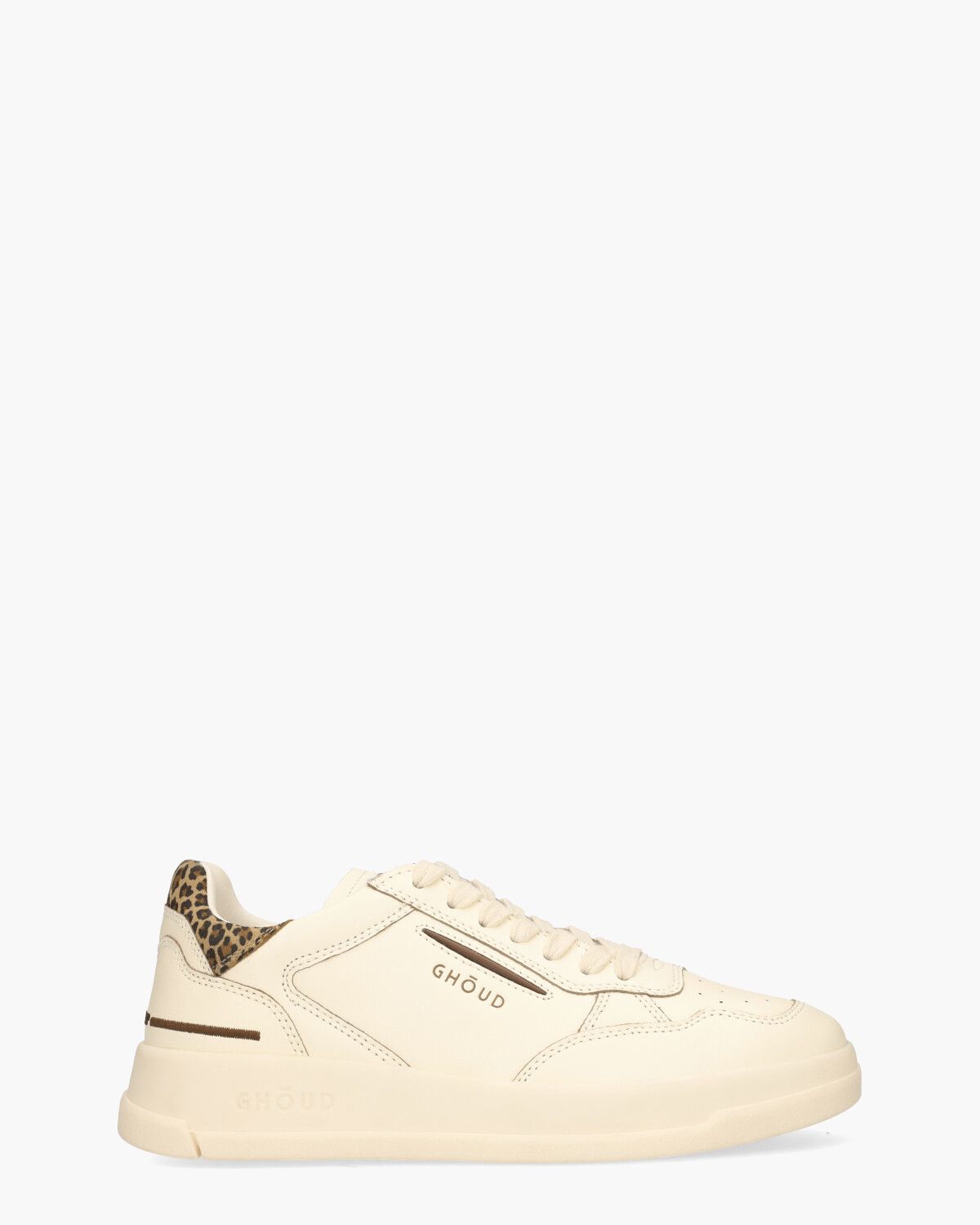 Tweener Low Off-White/Donkerbruin Damessneakers