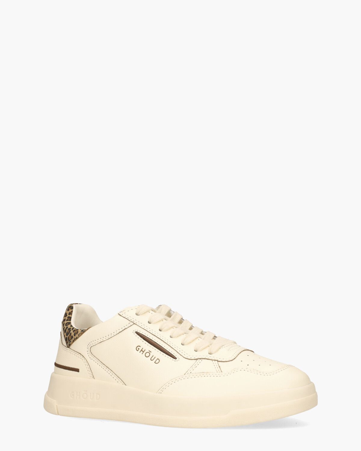 Tweener Low Off-White/Donkerbruin Damessneakers