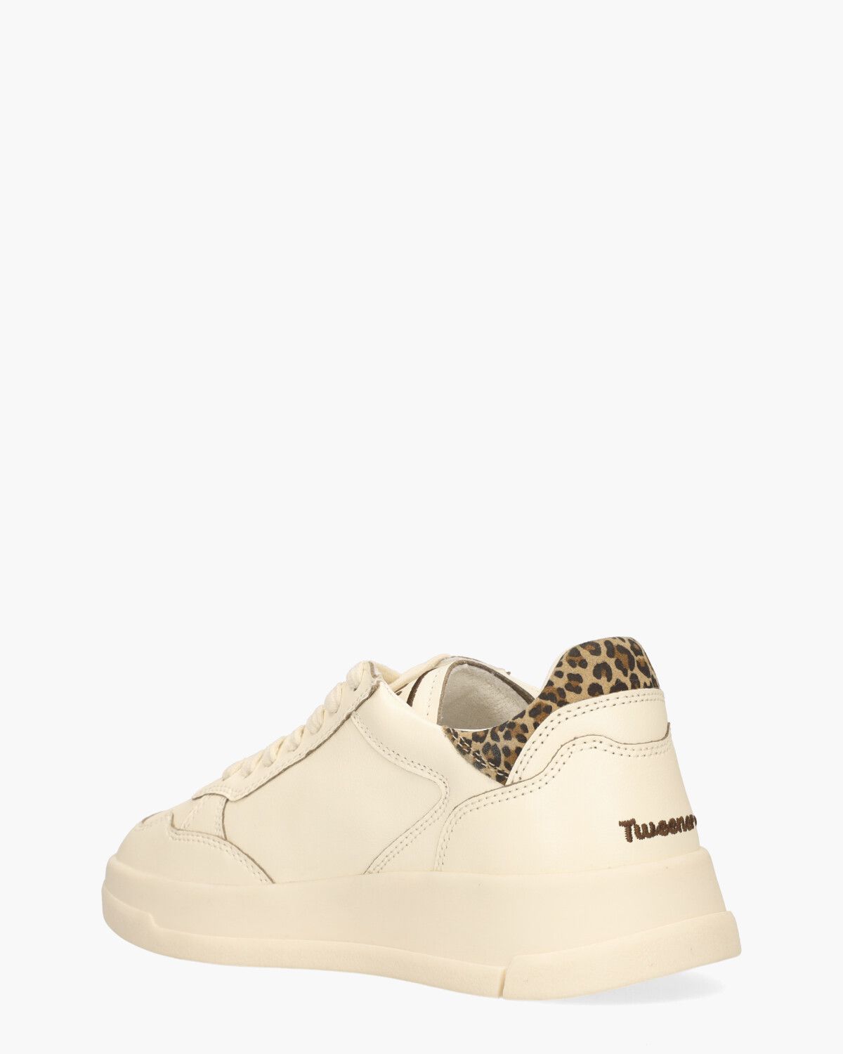 Tweener Low Off-White/Donkerbruin Damessneakers