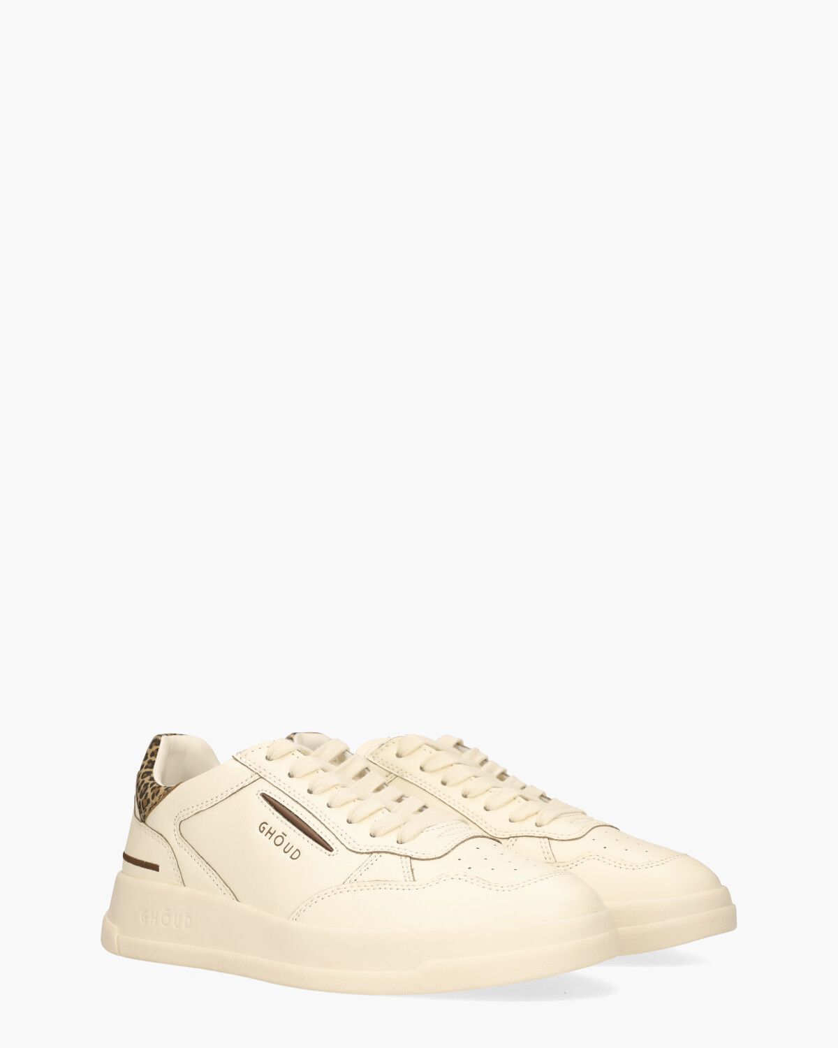 Tweener Low Off-White/Donkerbruin Damessneakers