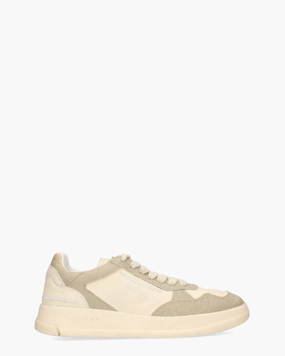 Tweener Low Off-White/Goud Damessneakers