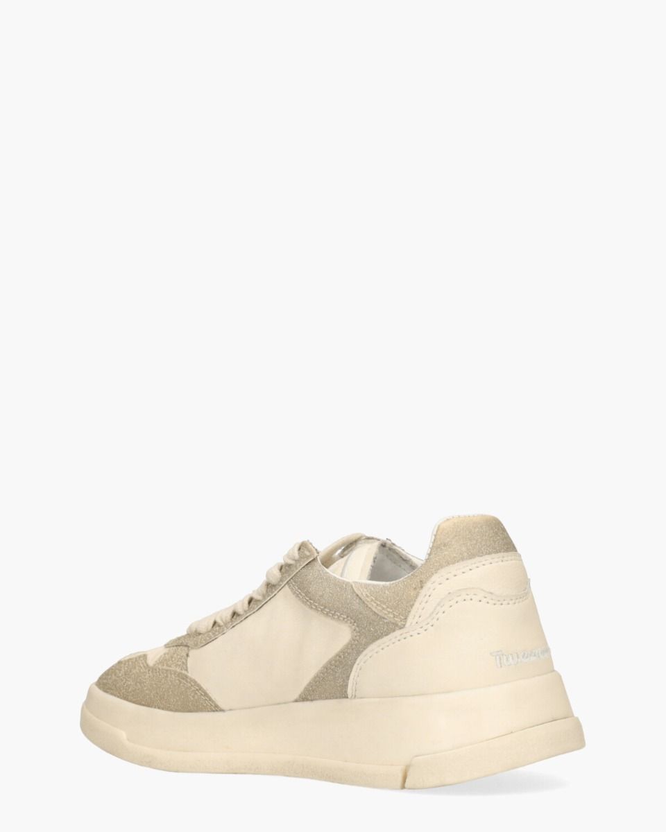 Tweener Low Off-White/Goud Damessneakers