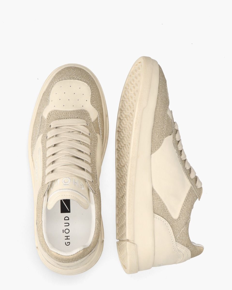 Tweener Low Off-White/Goud Damessneakers