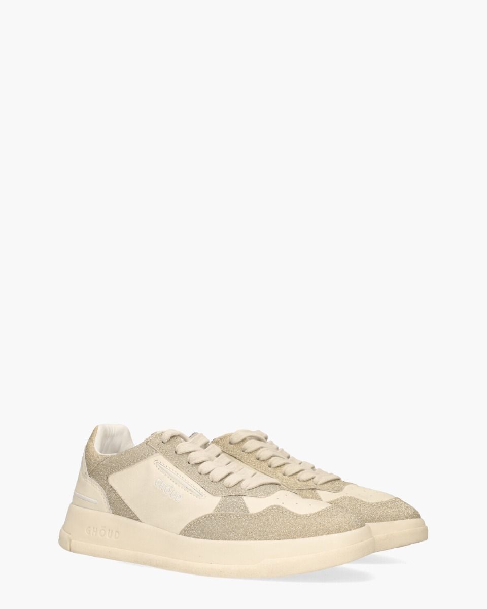 Tweener Low Off-White/Goud Damessneakers