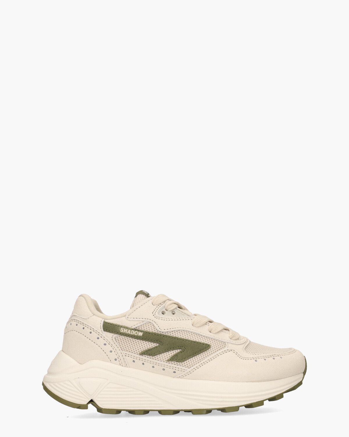 HTS Shadow RGS Lichtbeige/Groen Damessneakers