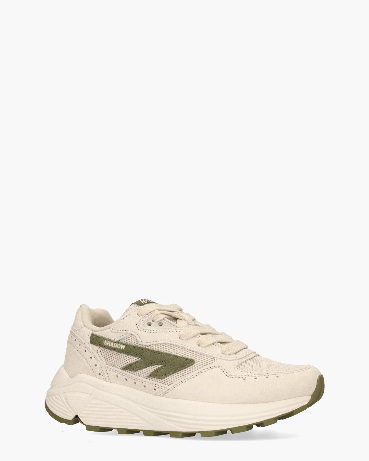 HTS Shadow RGS Lichtbeige/Groen Damessneakers