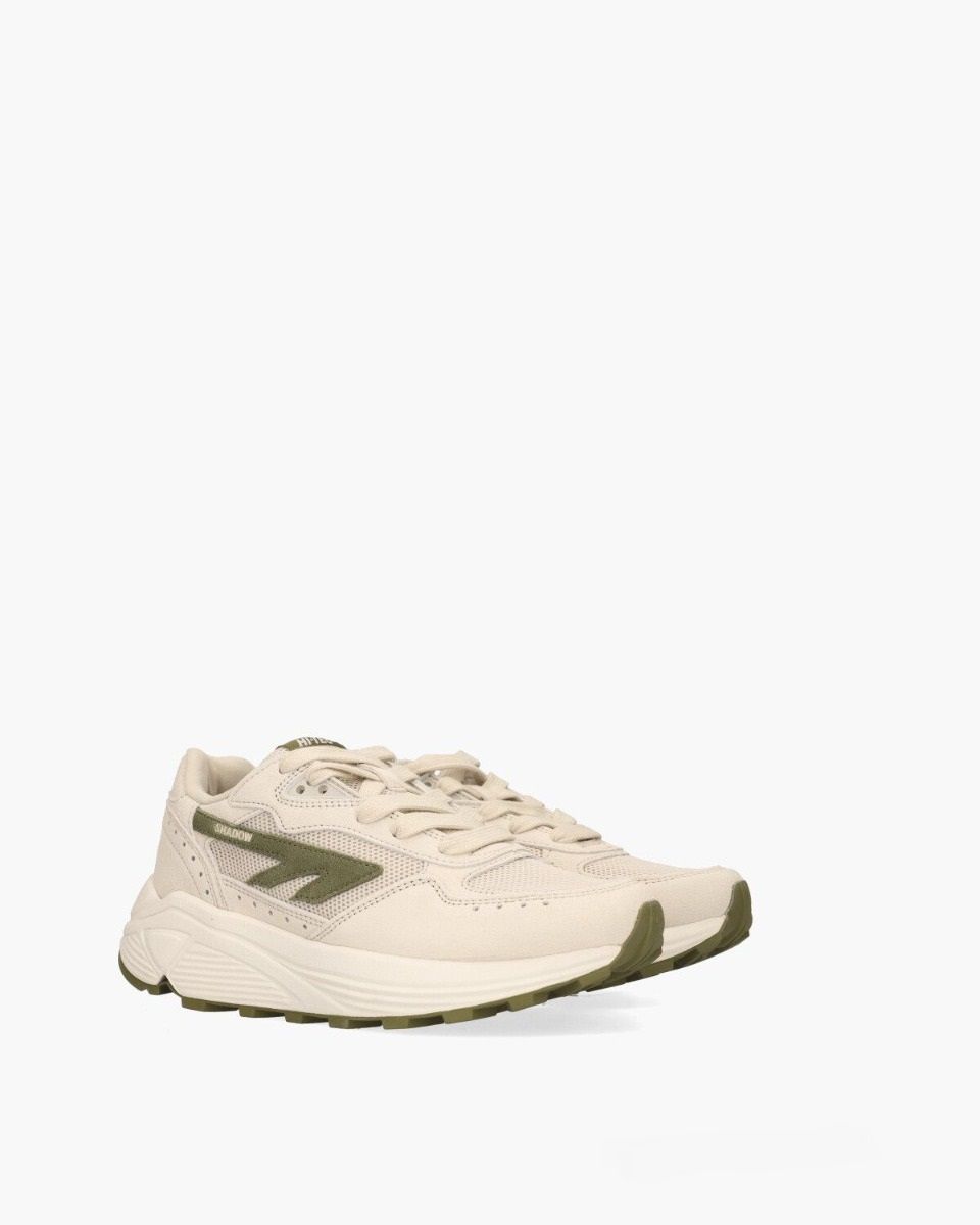 HTS Shadow RGS Lichtbeige/Groen Damessneakers