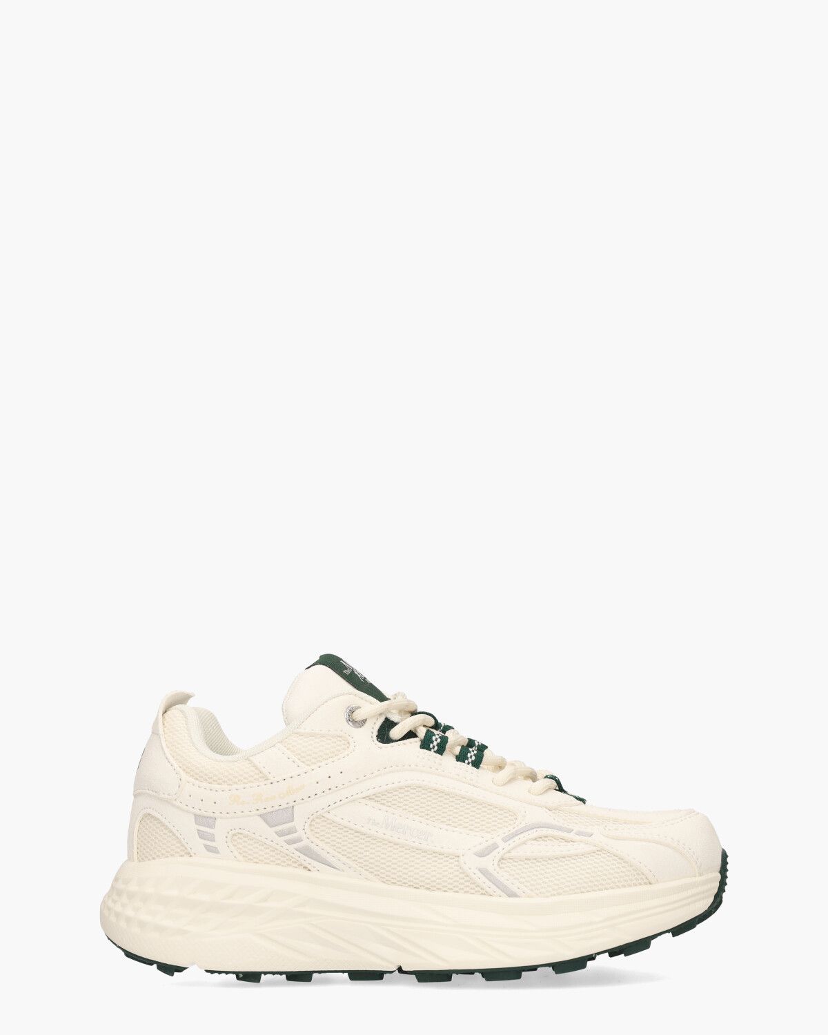 The Re-Run Max Off White/Donkergroen Damessneakers