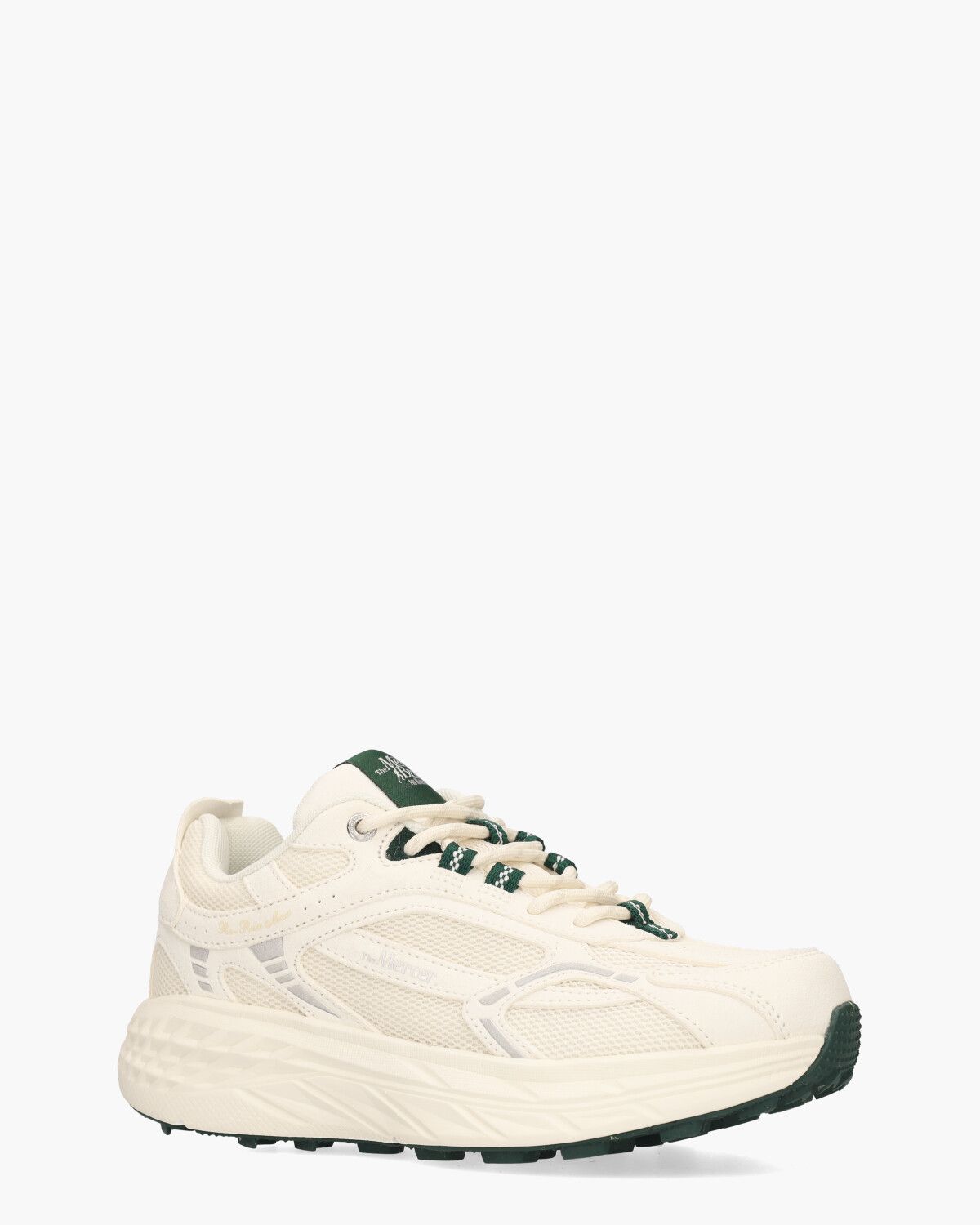 The Re-Run Max Off White/Donkergroen Damessneakers