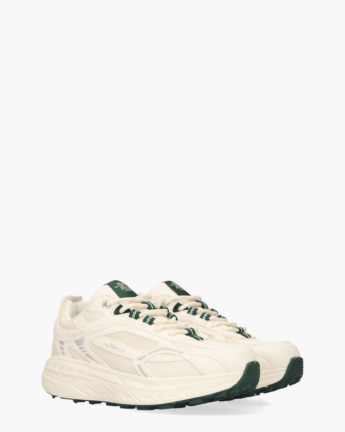 The Re-Run Max Off White/Donkergroen Damessneakers