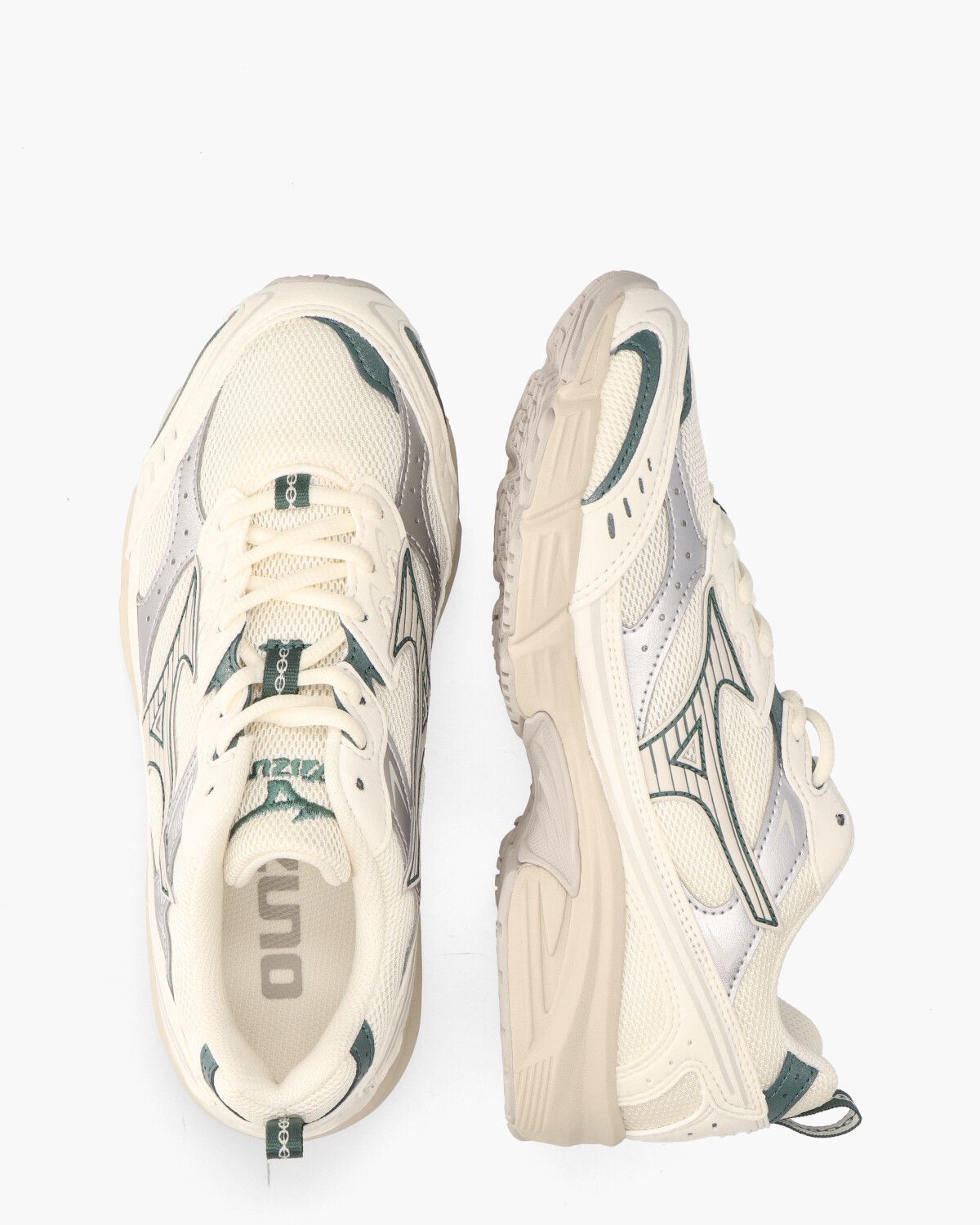 MXR Sport Off-White/Zilver/Groen Damessneakers