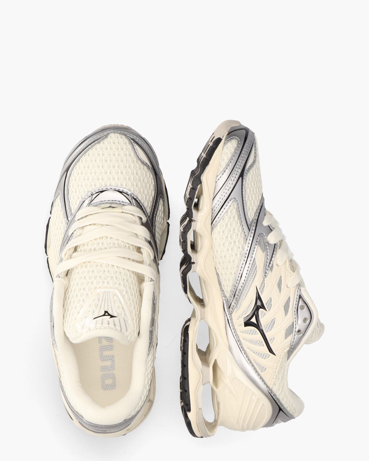 Wave Prophecy LS Off-White/Zilver Damessneakers