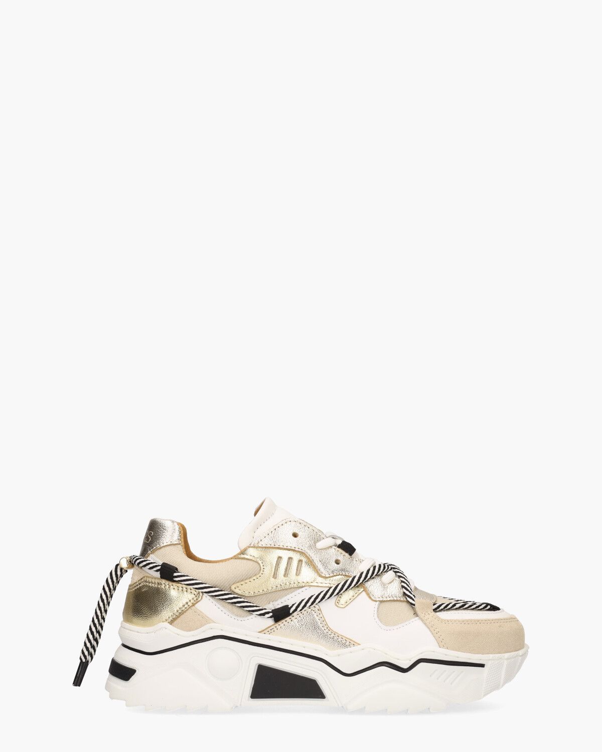 Jupiter Metallic Beige/Multicolor Damessneakers