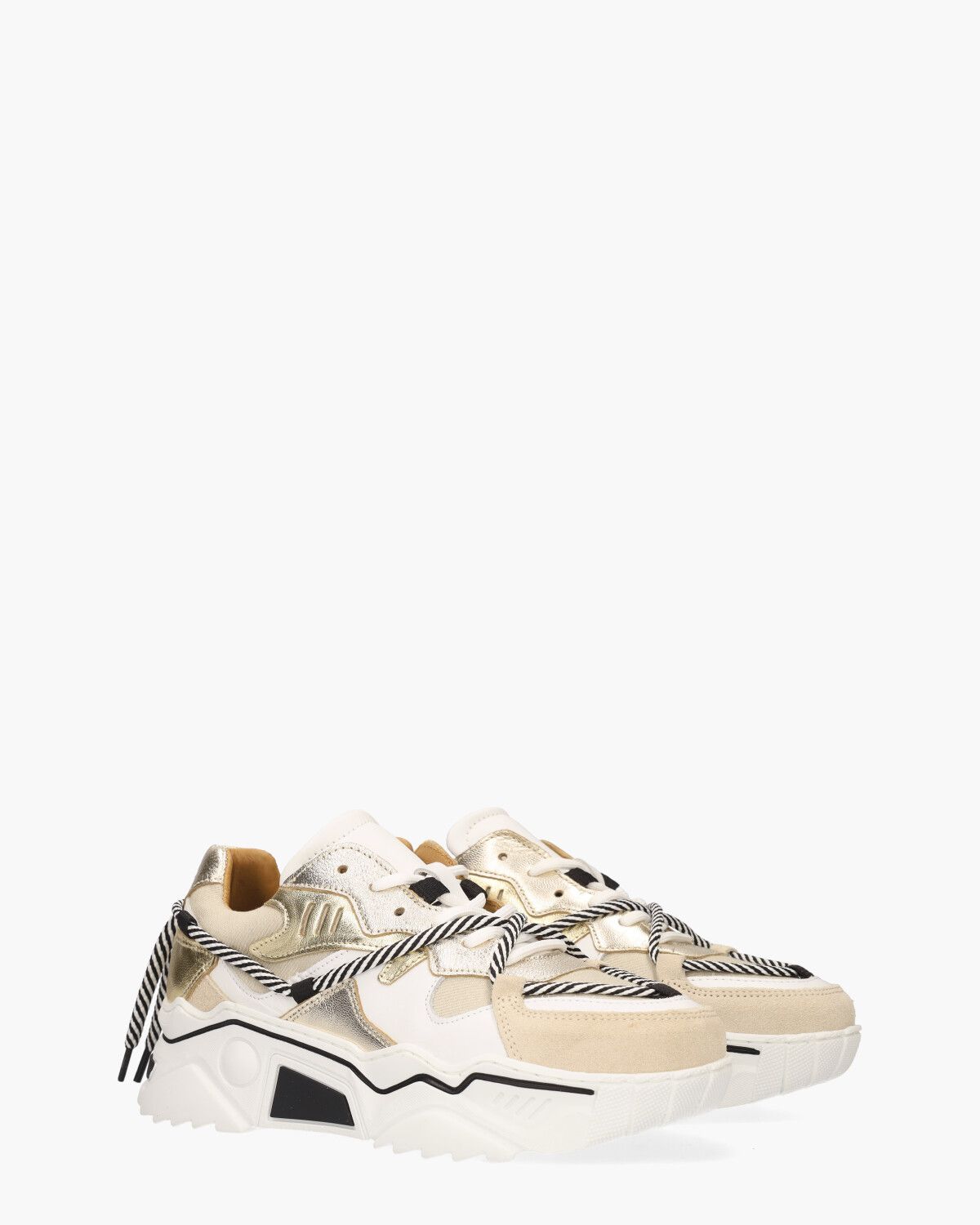 Jupiter Metallic Beige/Multicolor Damessneakers