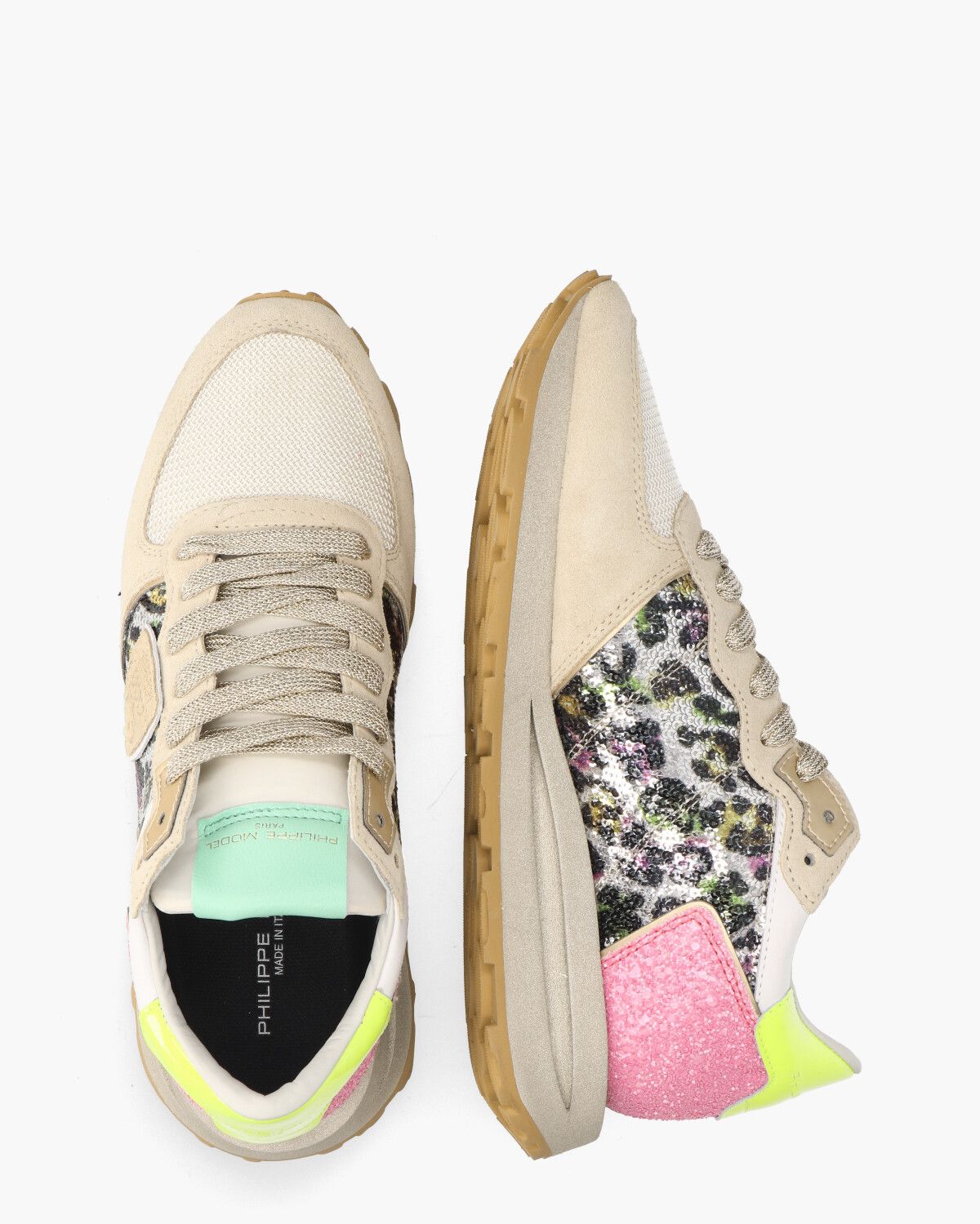 Tropez Haute Beige/Multicolor Damessneakers