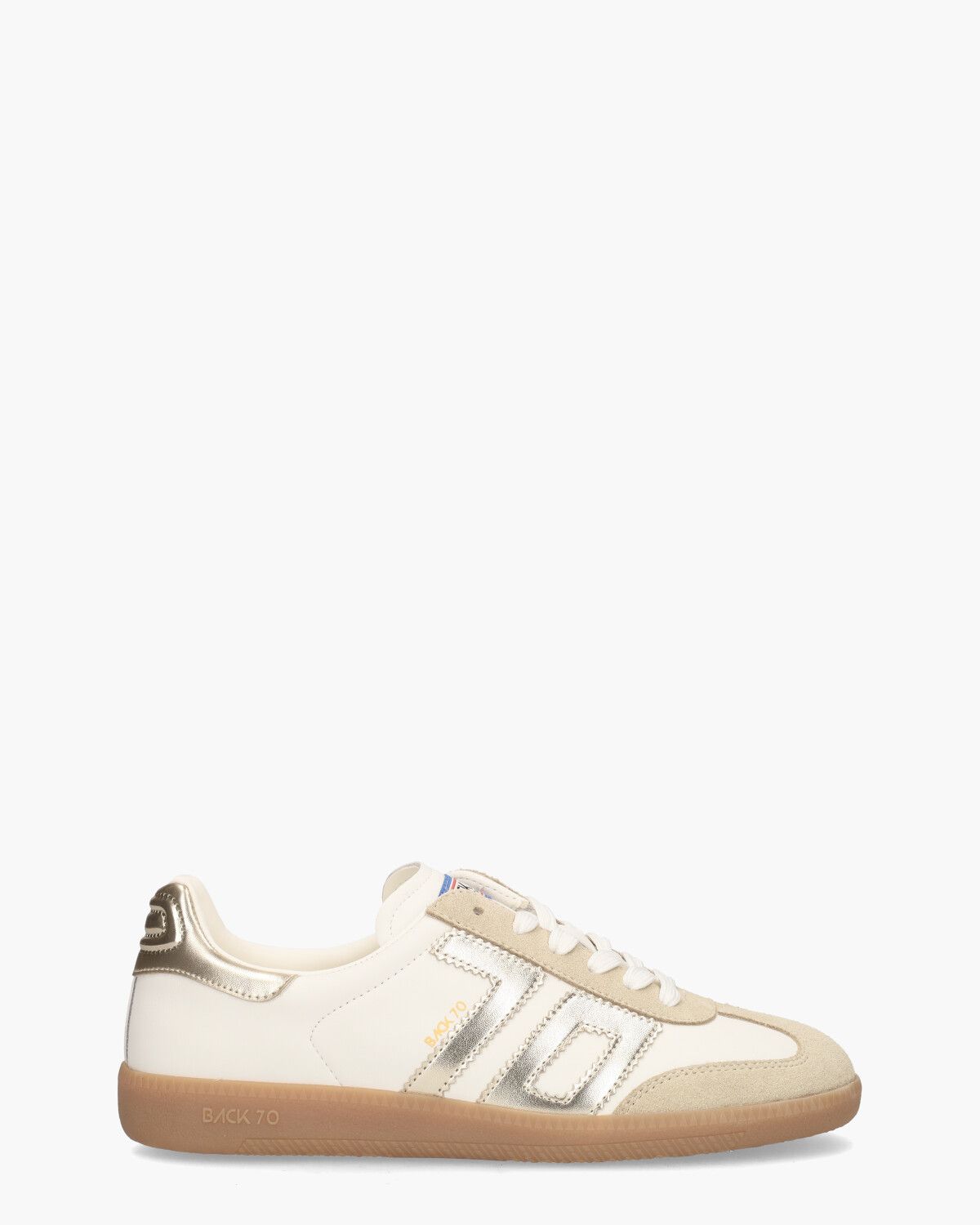 Cloud 2502-17 Wit/Beige/Goud Damessneakers 