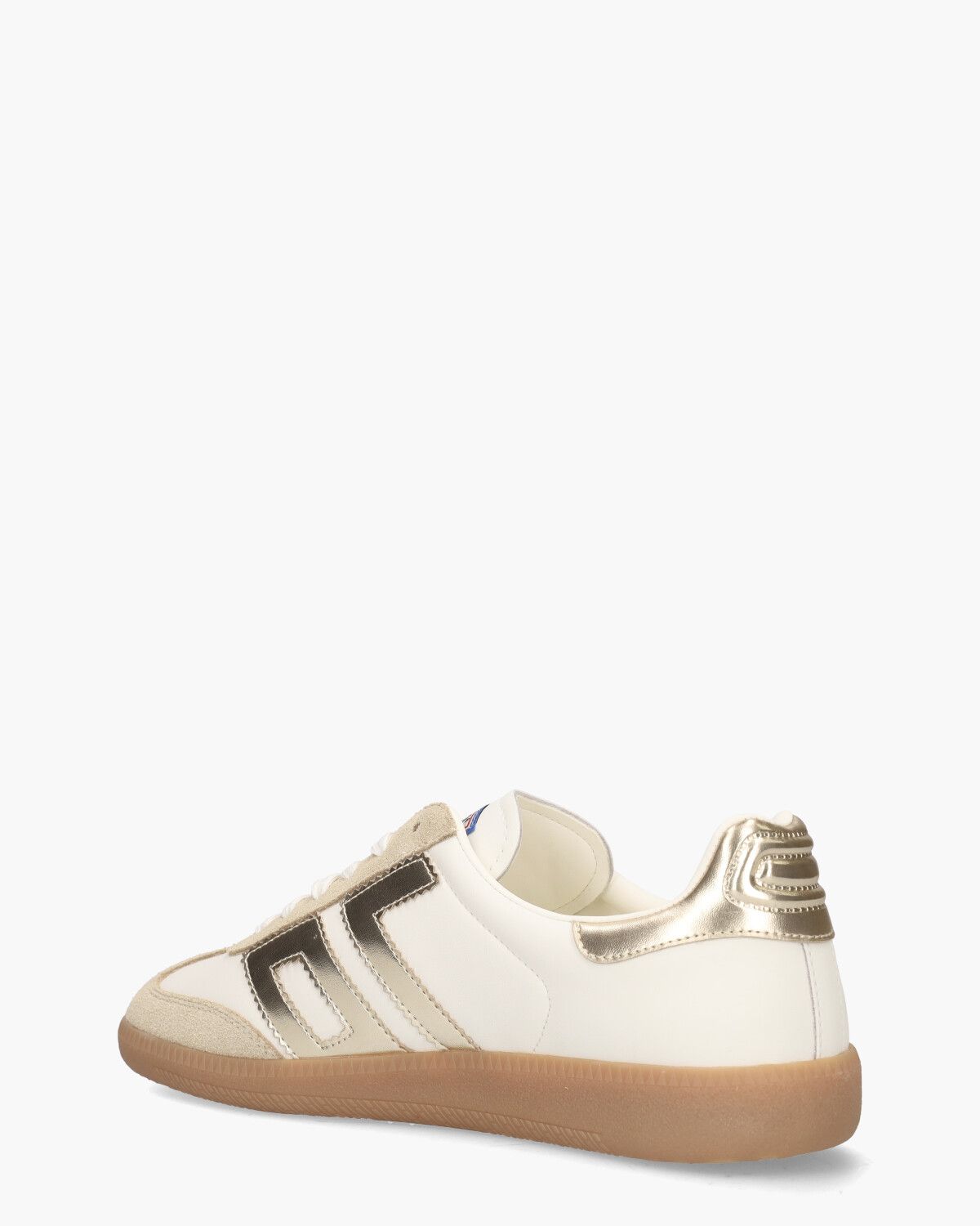 Cloud 2502-17 Wit/Beige/Goud Damessneakers 