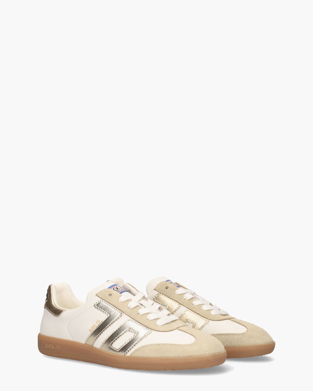 Cloud 2502-17 Wit/Beige/Goud Damessneakers 