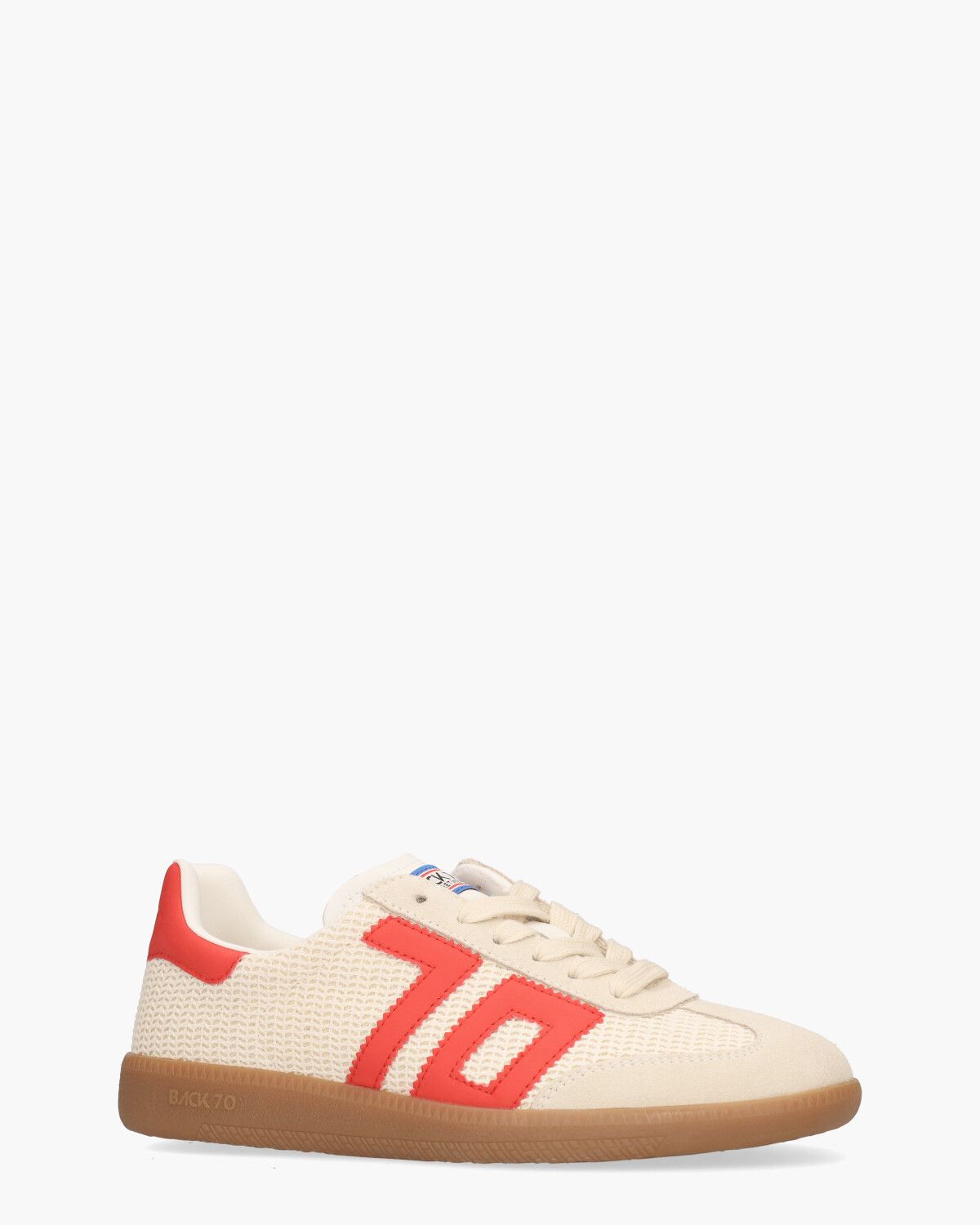 Ghost 02 Off-White/Rood Damessneakers